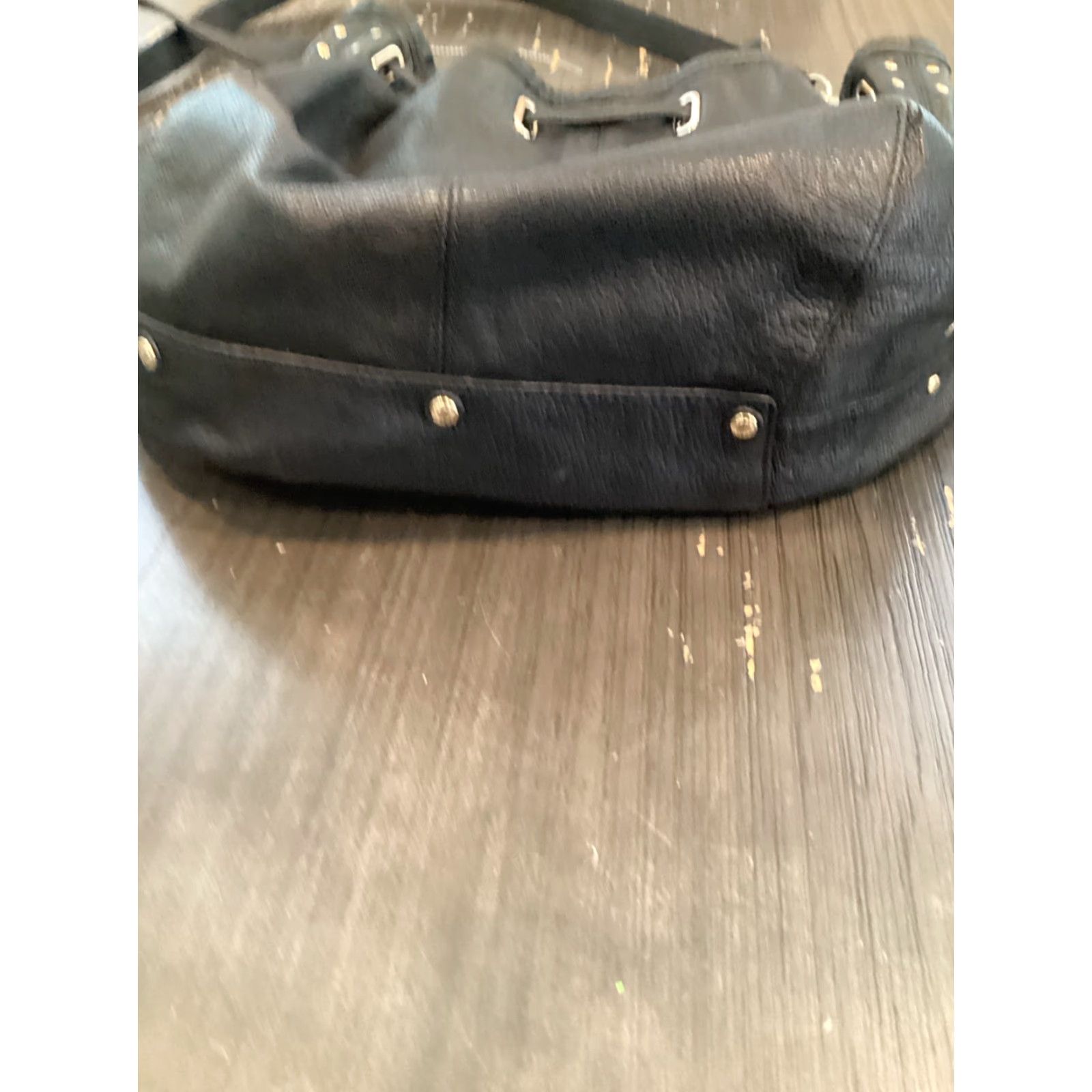Coach COACH Dempsey Handbag Medium Women Black Leather Drawstring CN683 15 Size ONE SIZE - 5 Thumbnail