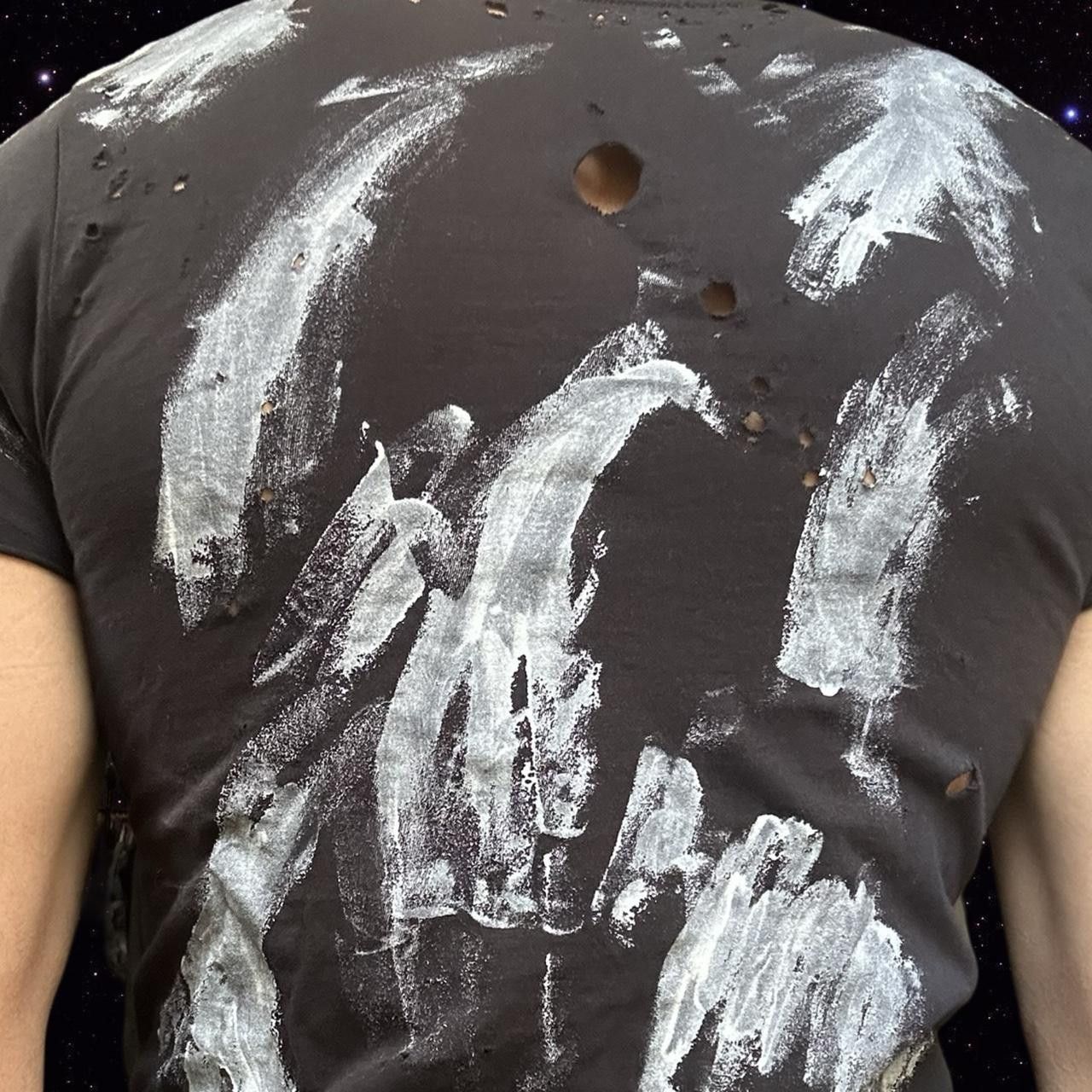Calvin Klein ASTROBOI* x Calvin Klein Black Paint Grunge T-shirt - Small Size US S / EU 44-46 / 1 - 6 Thumbnail