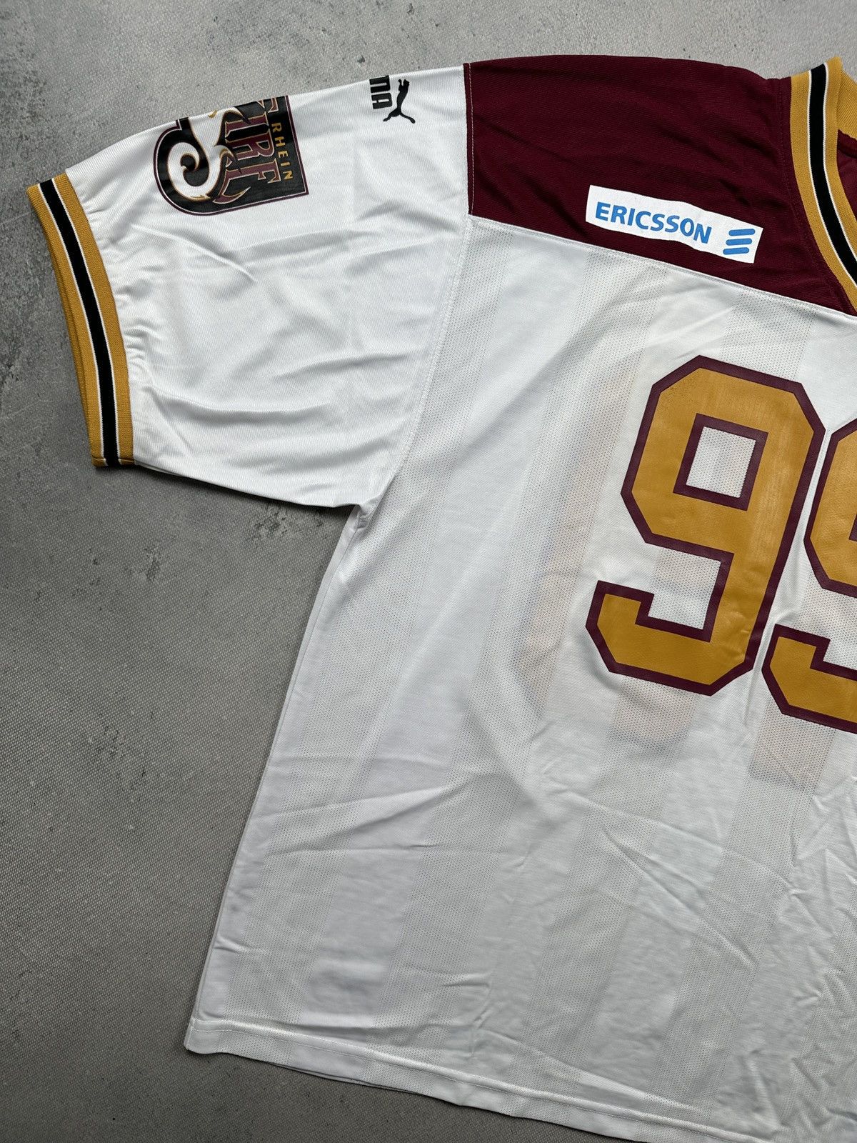 Puma Vintage 2000 Rhein Fire Fitzpatrick #99 Puma Football Jersey Size US XXL / EU 58 / 5 - 3 Thumbnail