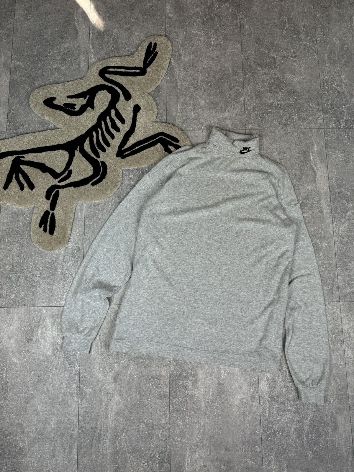 Nike × Vintage Mens Vintage Nike Turtleneck Embroidered Swoosh Logo size XL Size US XL / EU 56 / 4 - 1 Thumbnail
