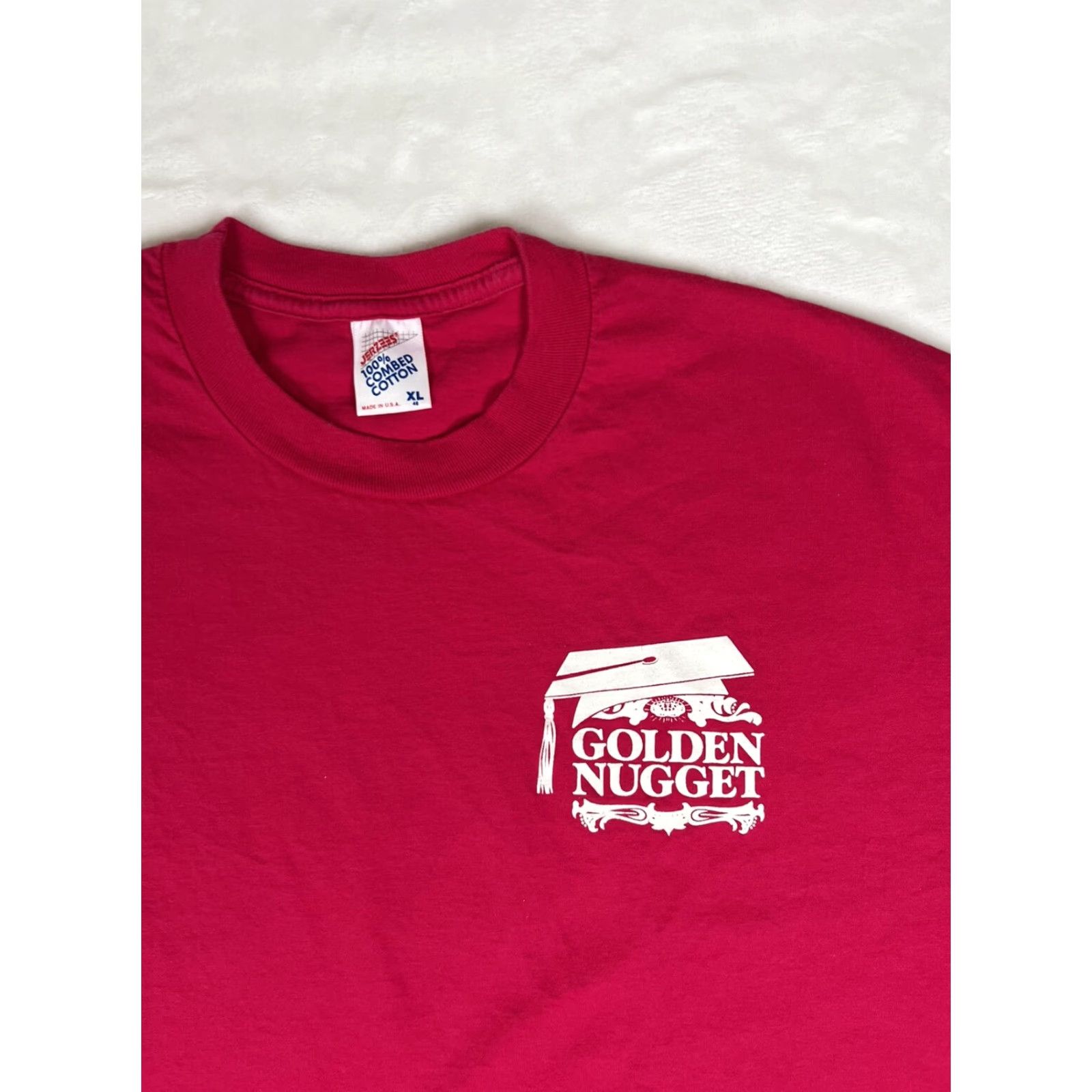Jerzees VINTAGE Golden Nugget The Mirage Las Vegas T-Shirt XL 90s Made in USA Size US XL / EU 56 / 4 - 4 Thumbnail