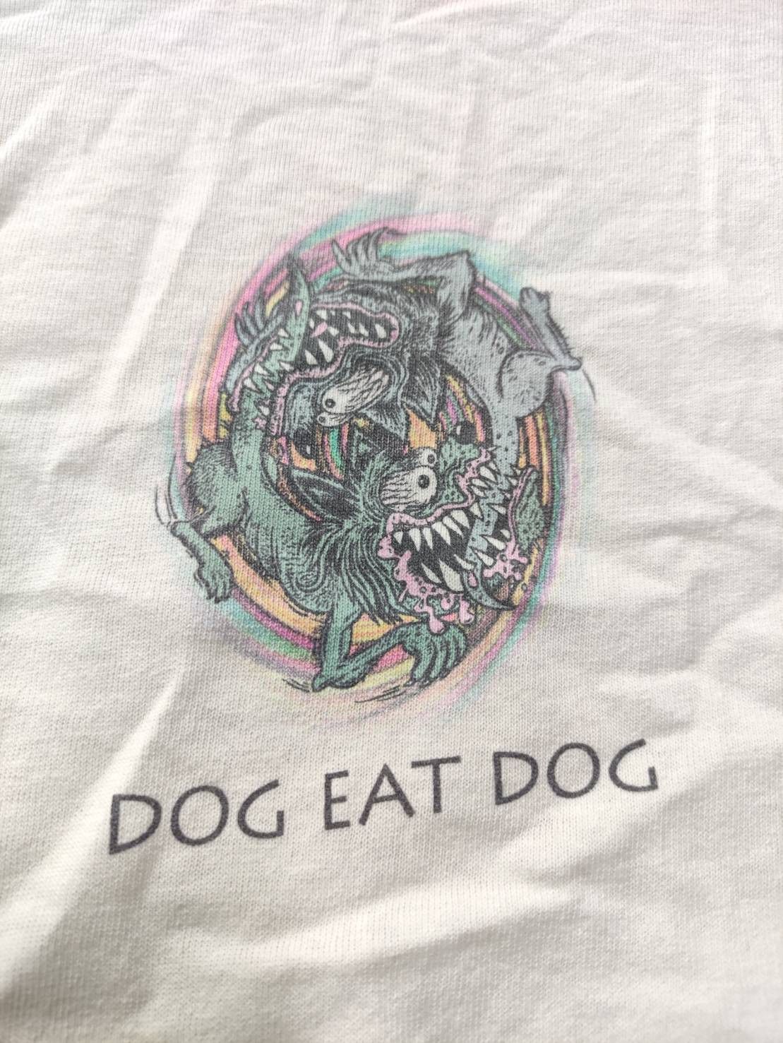 Band Tees Vtg 90's Dog Eat Dog Band " Burnt Crispies " USA T-Shirt Size US XL / EU 56 / 4 - 13 Thumbnail