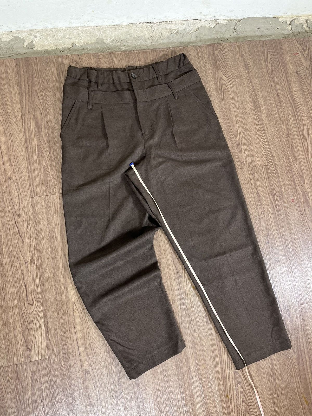 Frapbois Frapbois Double Waist Tailored Trousers Brown Size US 32 / EU 48 - 19 Thumbnail