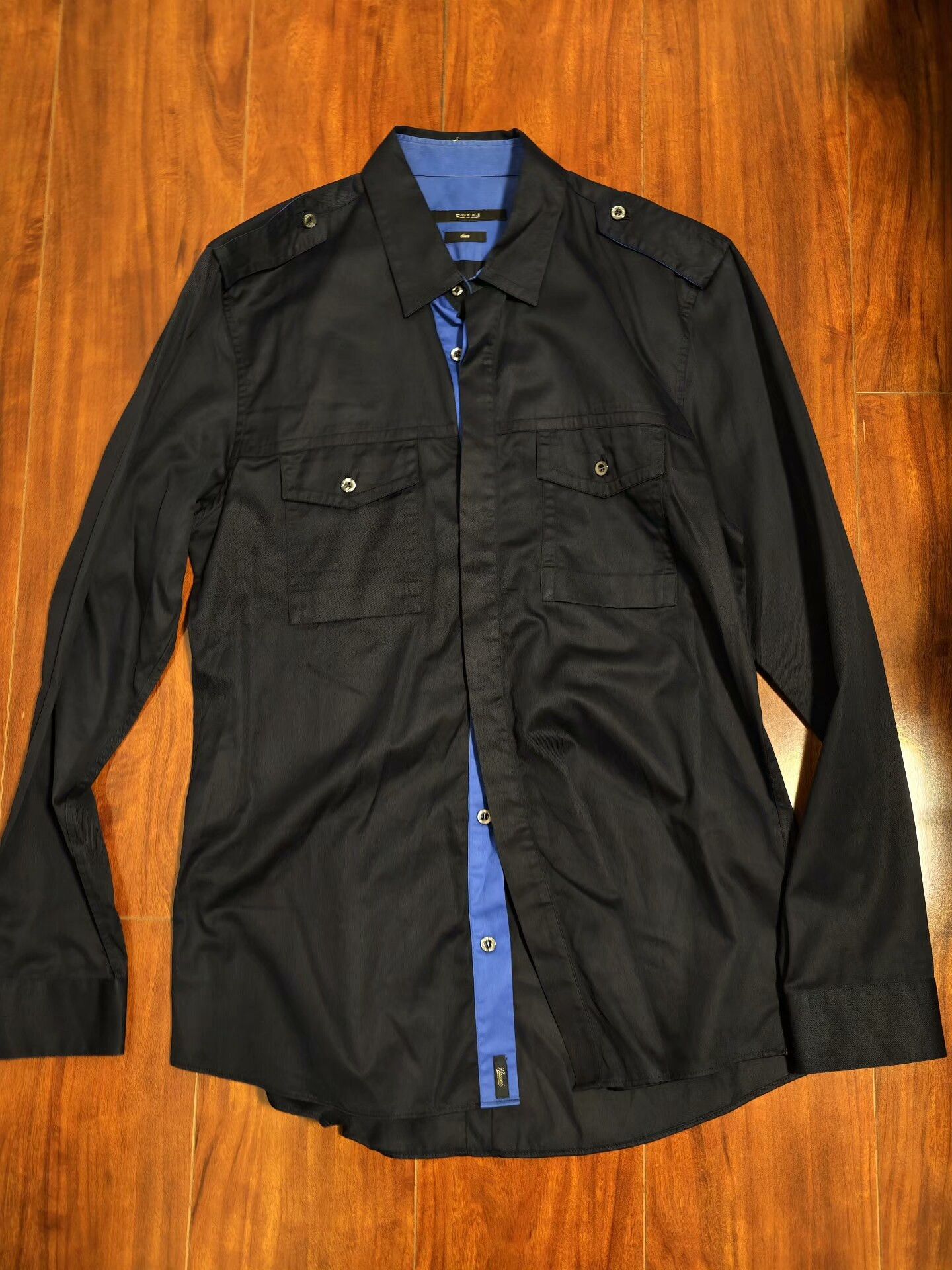 Gucci Gucci Long-Sleeve Shirt Jacket Size US M / EU 48-50 / 2 - 1 Thumbnail