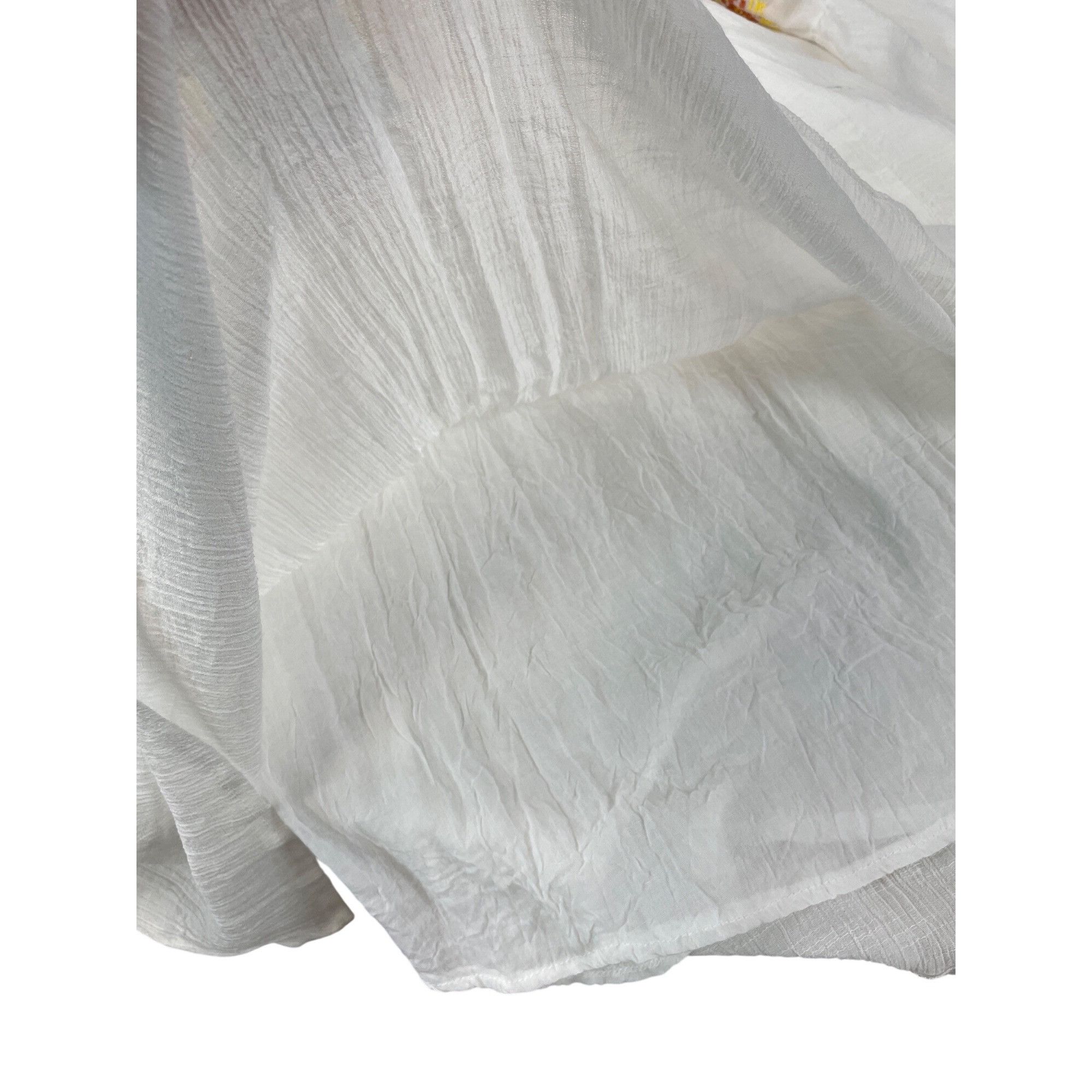 Other Kaktus womans embroided white blue boho tunic fairy bell sle Size M / US 6-8 / IT 42-44 - 9 Thumbnail