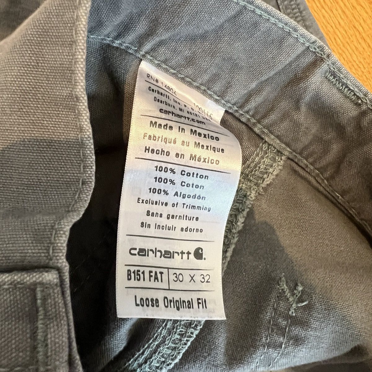 Carhartt Vintage Carhartt Carpenter Pants Grey Size US 30 / EU 46 - 3 Thumbnail