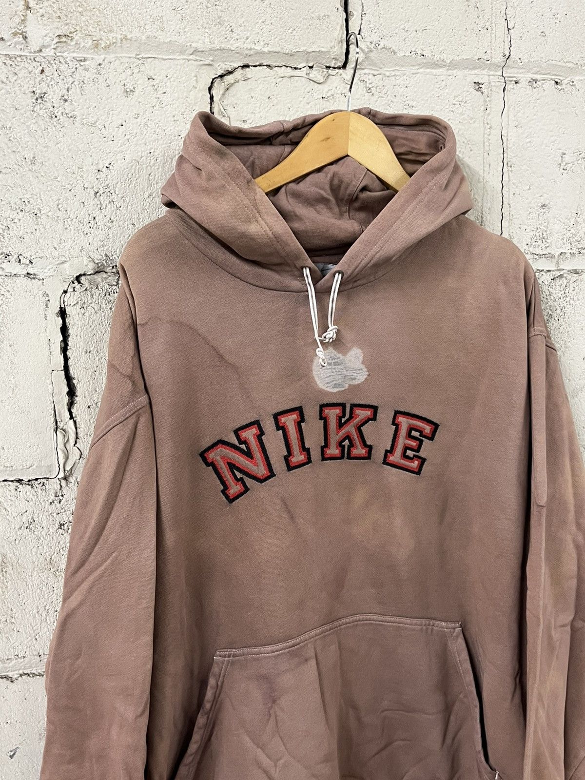 Nike Sun faded thrashed vintage Nike spell out hoodie rare hype Size US XXL / EU 58 / 5 - 4 Thumbnail