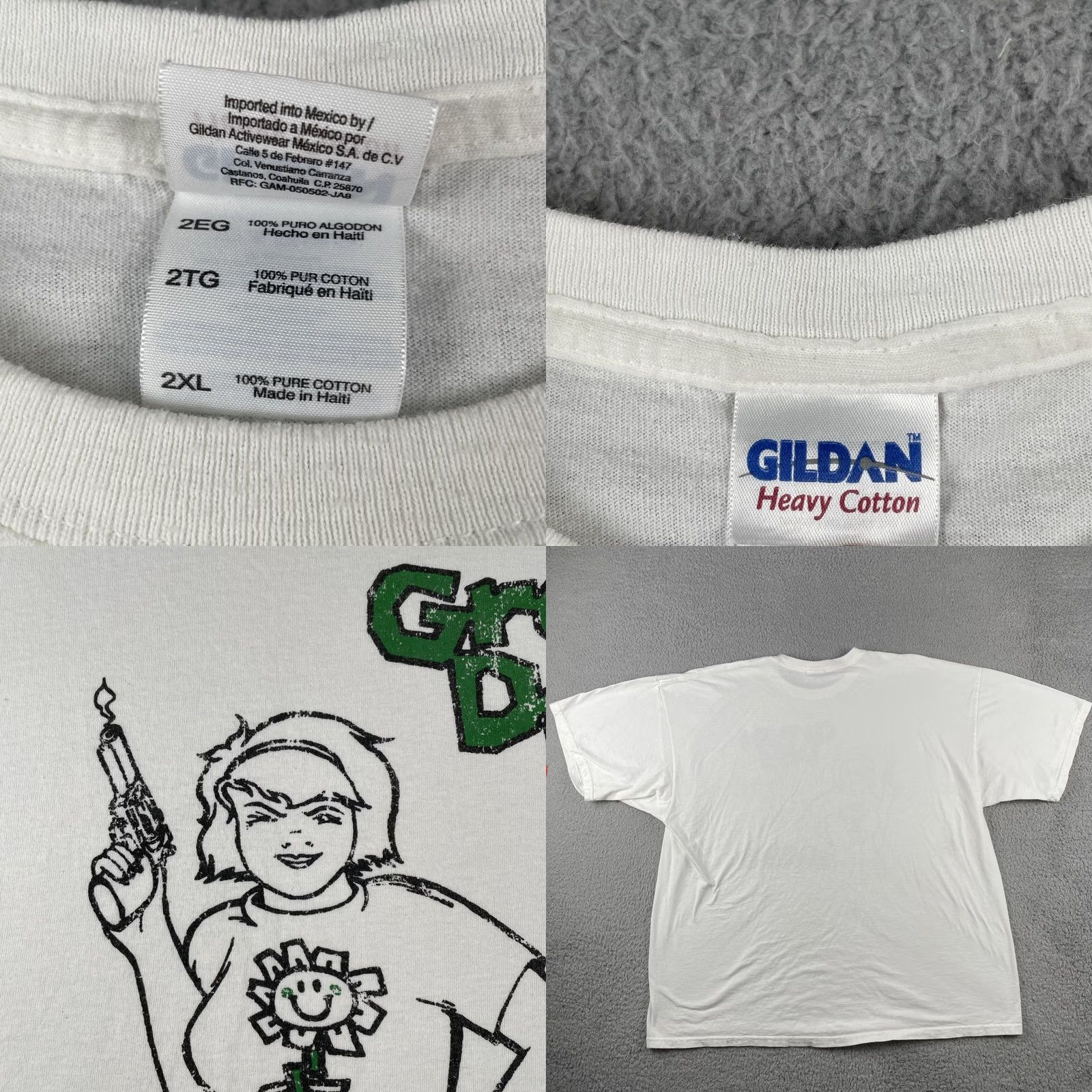 Gildan VINTAGE Green Day Kerplunk 1992 Gildan Heavy Cotton 2XL Shirt Mens Size US XXL / EU 58 / 5 - 8 Thumbnail