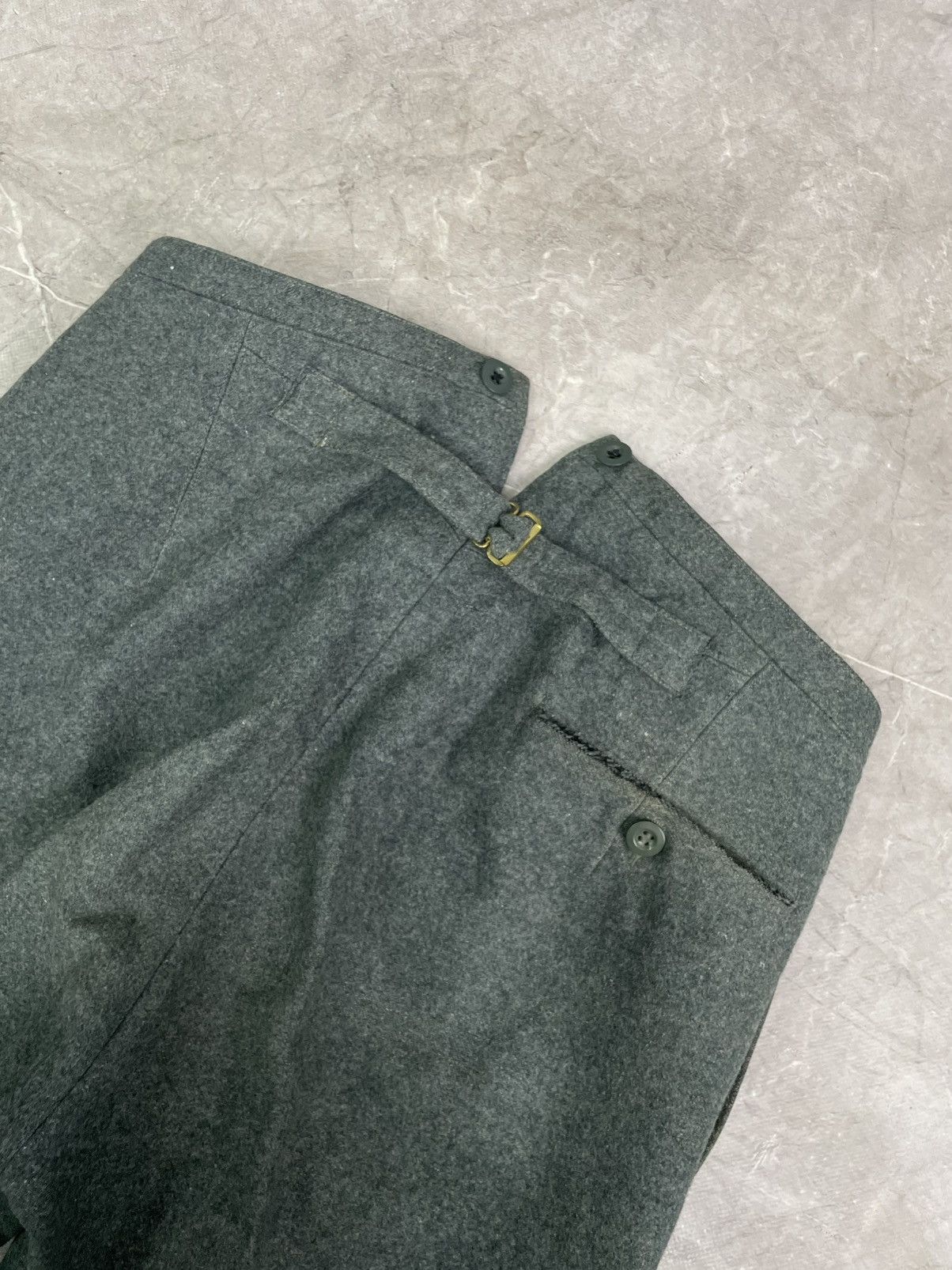 Le Laboureur German Army Wool Trousers swiss army 90s Pants Size US 32 / EU 48 - 10 Thumbnail