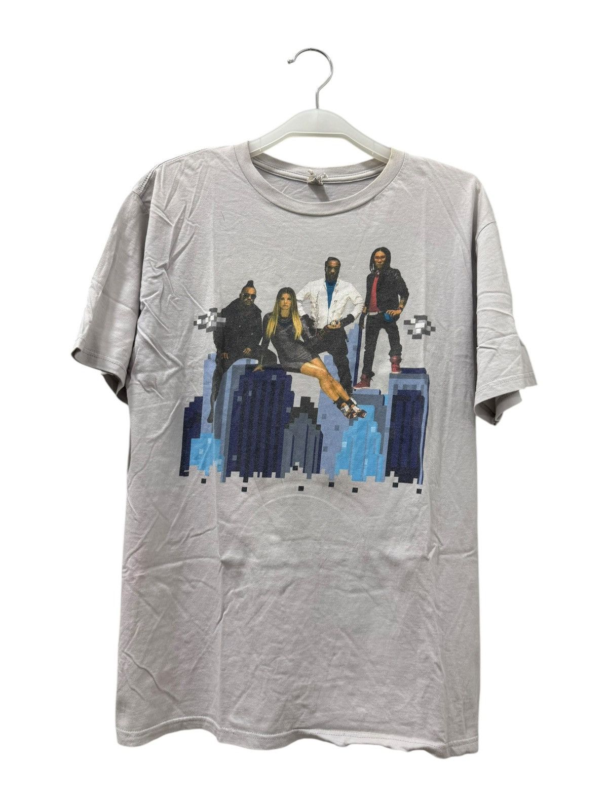 BLACK EYED PEAS 2011 TOUR FULL LINE UP PRINT ON TEE