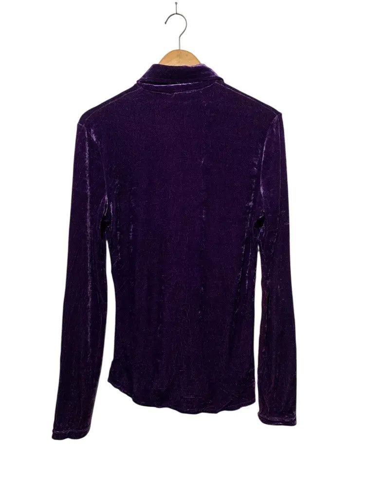 Morgan De Toi Vintage Morgan De Toi velvet purple shirt made in france Size M / US 6-8 / IT 42-44 - 5 Thumbnail