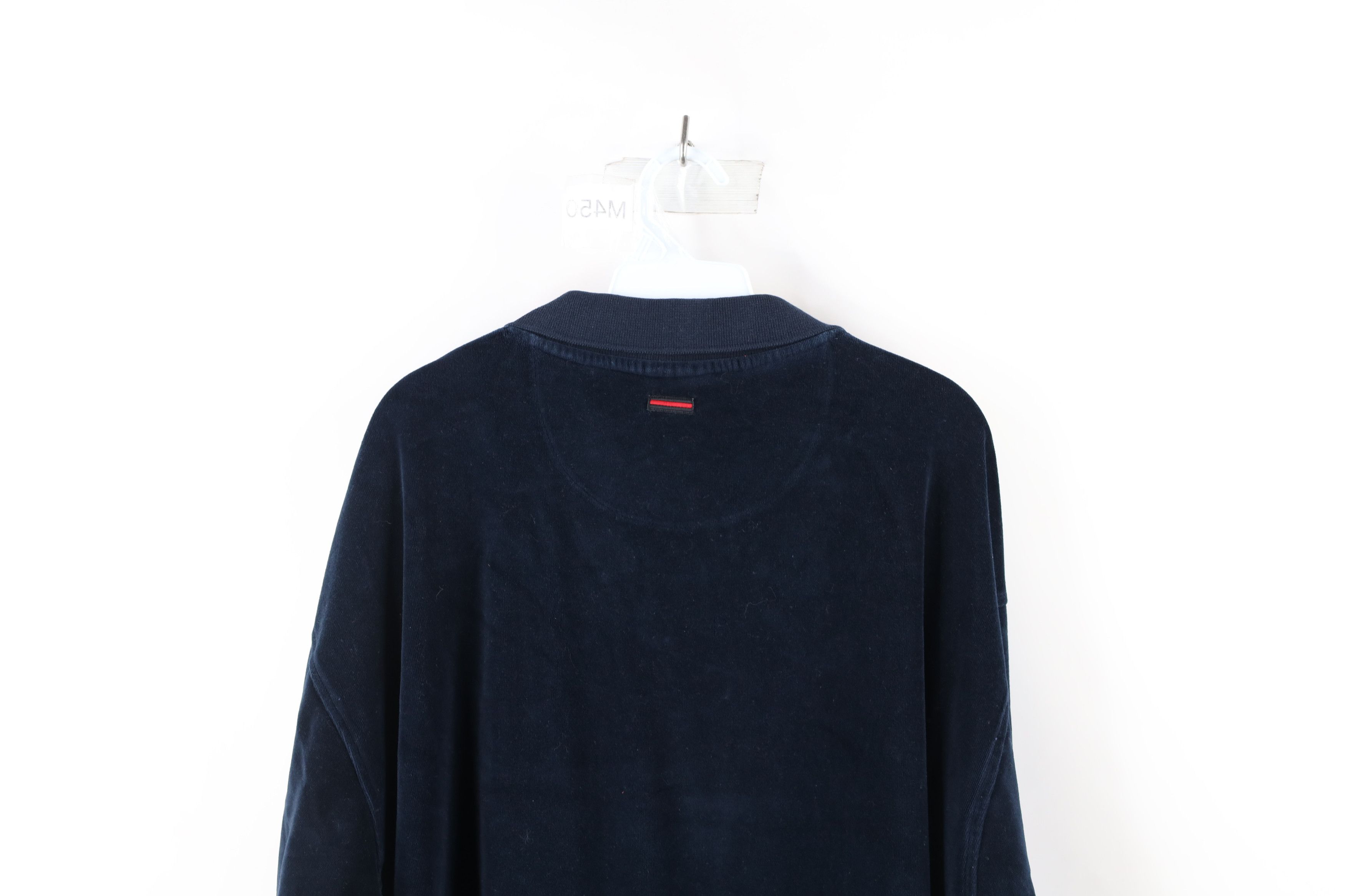 Fubu × Vintage Vintage 90s FUBU Out Script Velour Long Sleeve Polo Shirt Size US XXL / EU 58 / 5 - 9 Thumbnail