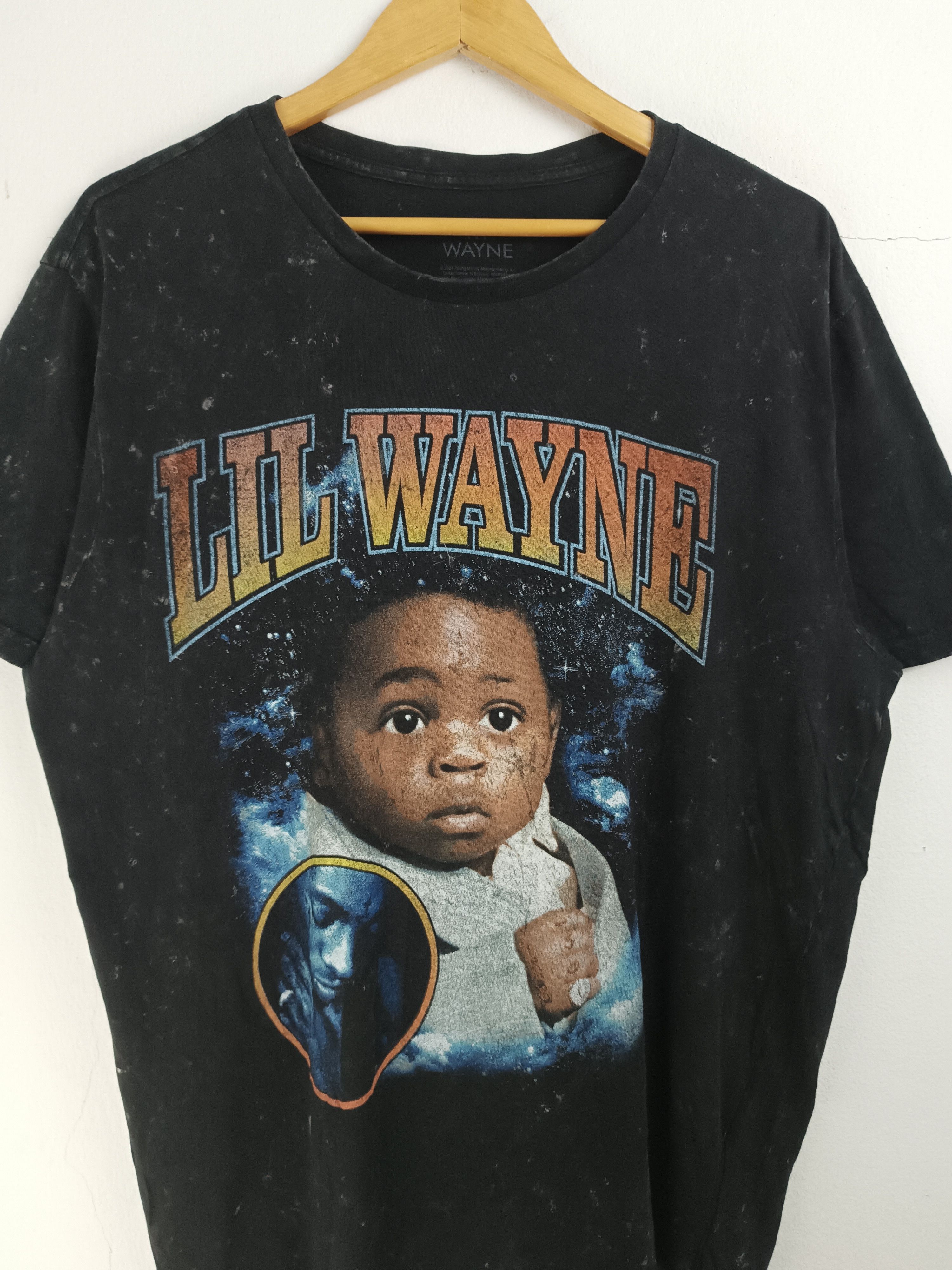 Rap Tees THRASHED FADED VINTAGE LIL WAYNE BABY TEE eminem 50cent Size US L / EU 52-54 / 3 - 10 Thumbnail