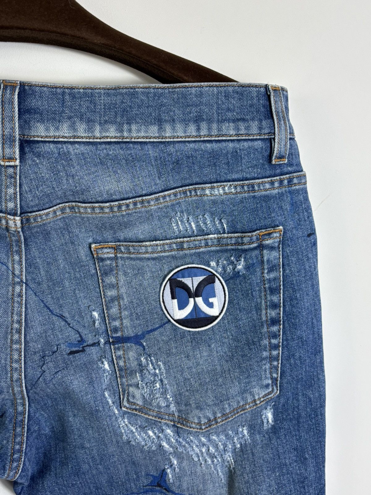 Dolce & Gabbana Dolce Gabbana Distressed Denim Jeans Size US 31 - 4 Thumbnail