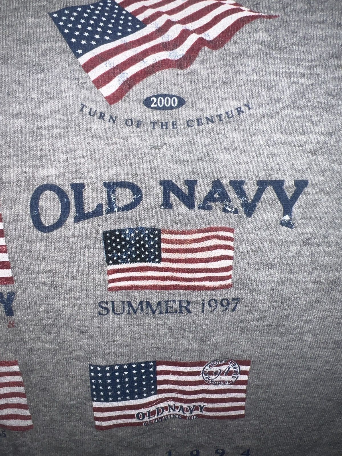 Old Navy Old Navy Flag Tee Size US XXL / EU 58 / 5 - 6 Thumbnail