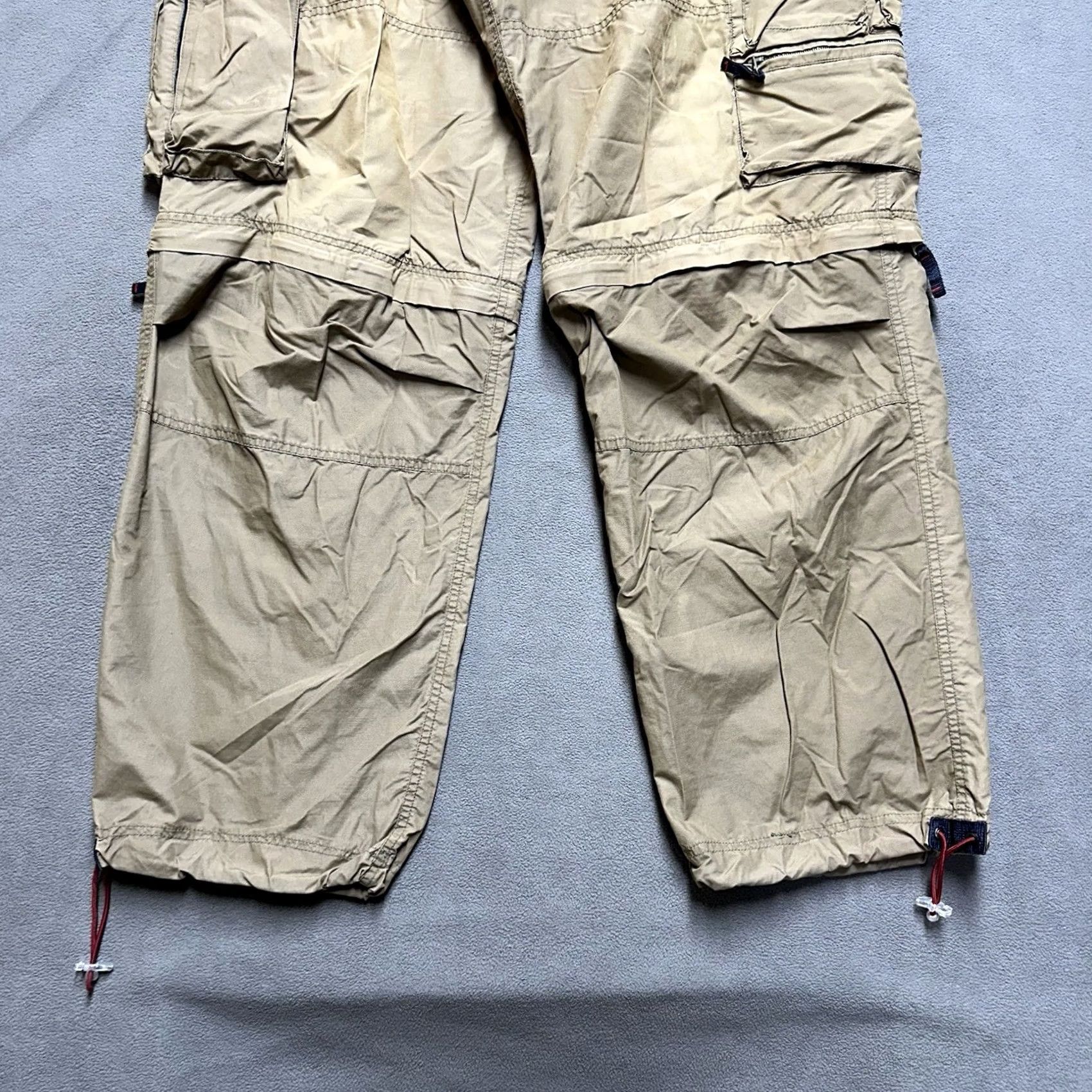 Vintage VINTAGE Ozoc Pants Mens 38x32 Baggy Cargo Festival Wide Leg Skater 90s Pants Mens Brown 90s Hip Hop Mens Size US 38 / EU 54 - 5 Thumbnail