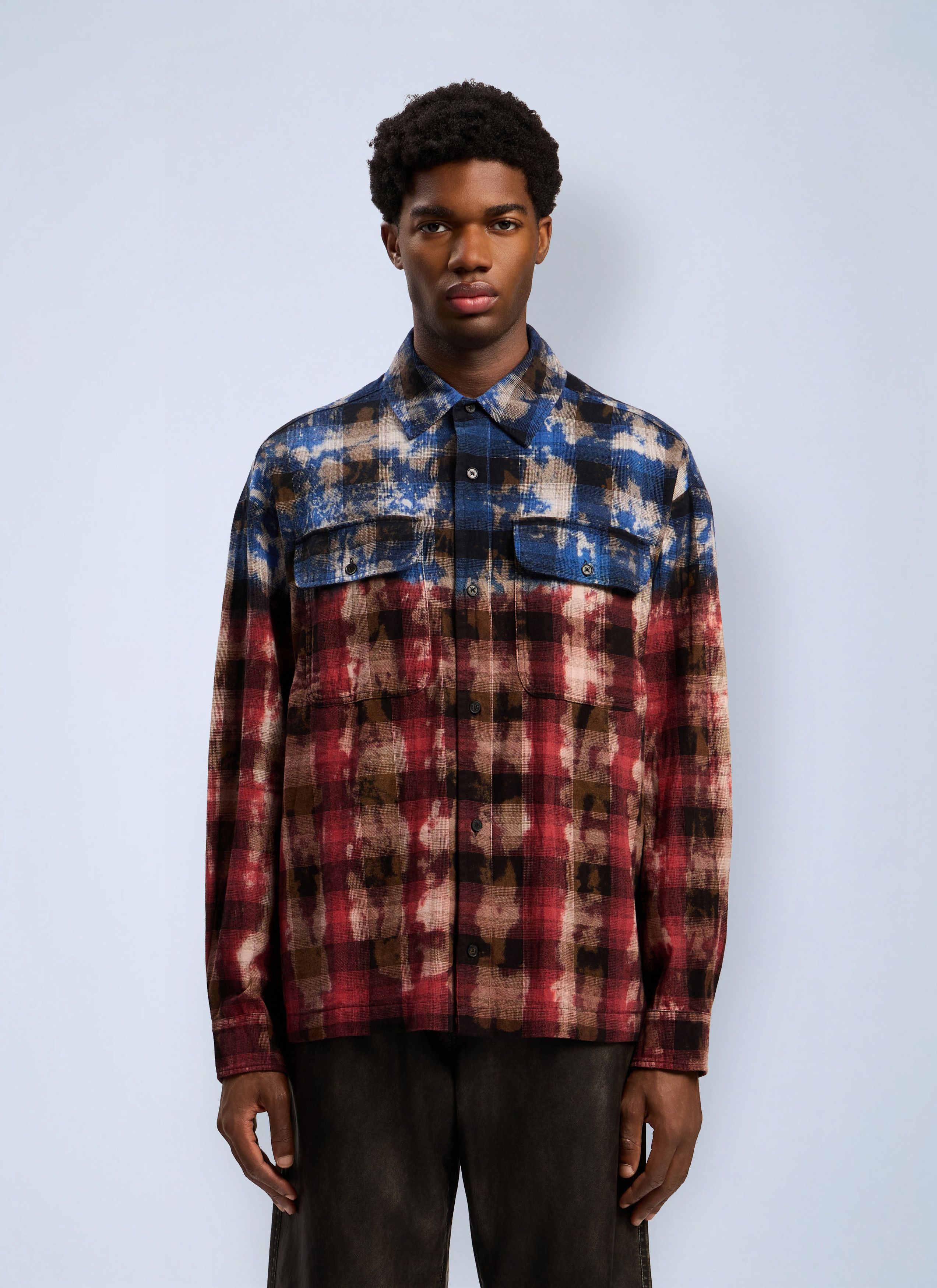 Palm Angels Curved Logo Check Shirt Size US L / EU 52-54 / 3 - 1 Thumbnail