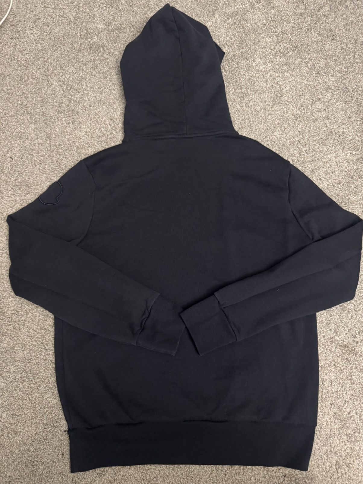 Moncler Moncler Curved Logo Hoodie Size US S / EU 44-46 / 1 - 2 Thumbnail