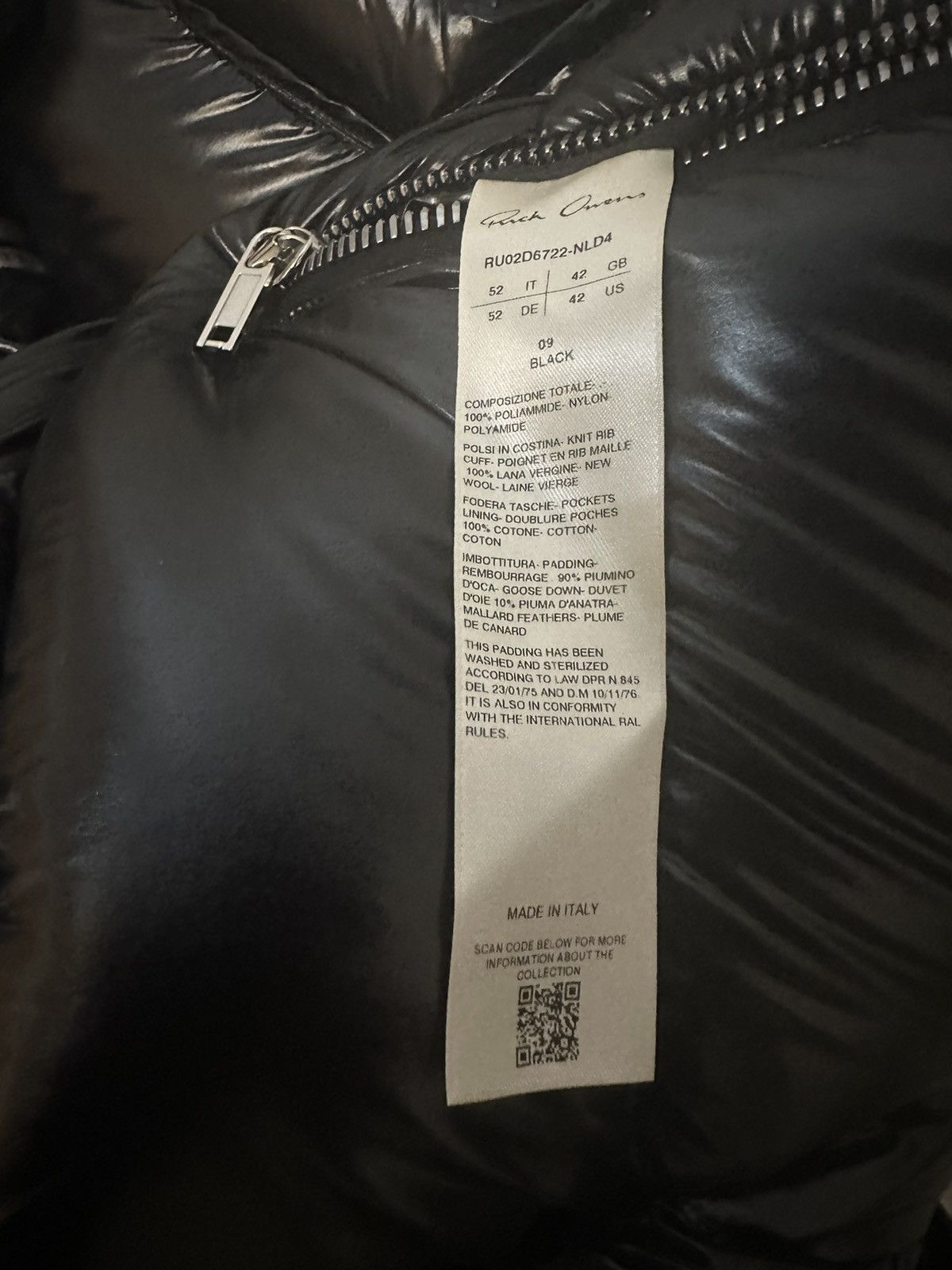 Rick Owens {BNWT} Rick Owens Full Zip Duvet Down Jacket Size US L / EU 52-54 / 3 - 5 Thumbnail