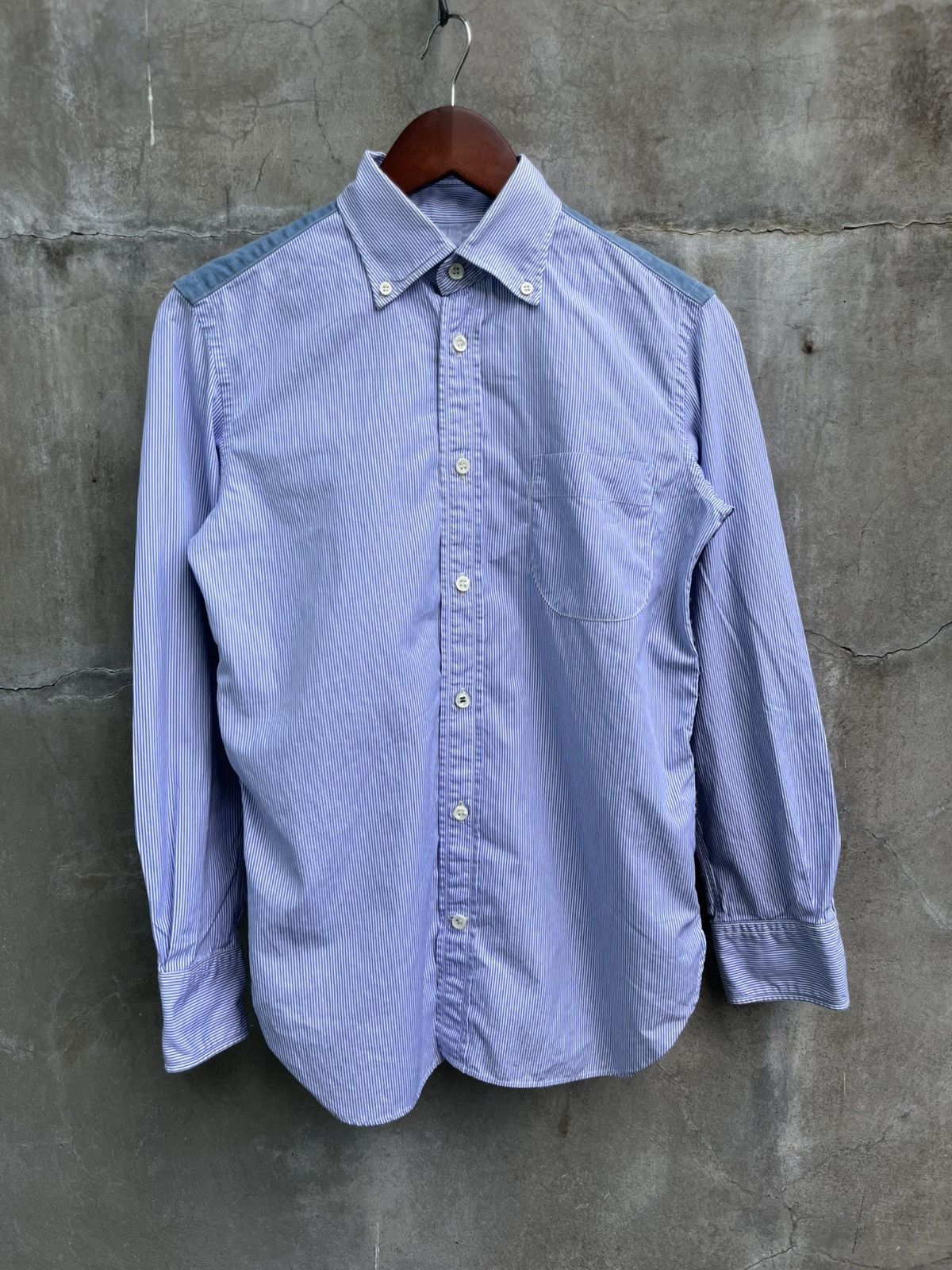 Junya Watanabe AW14 Plaid Wool Patched Button Up Size US XS / EU 42 / 0 - 2 Thumbnail