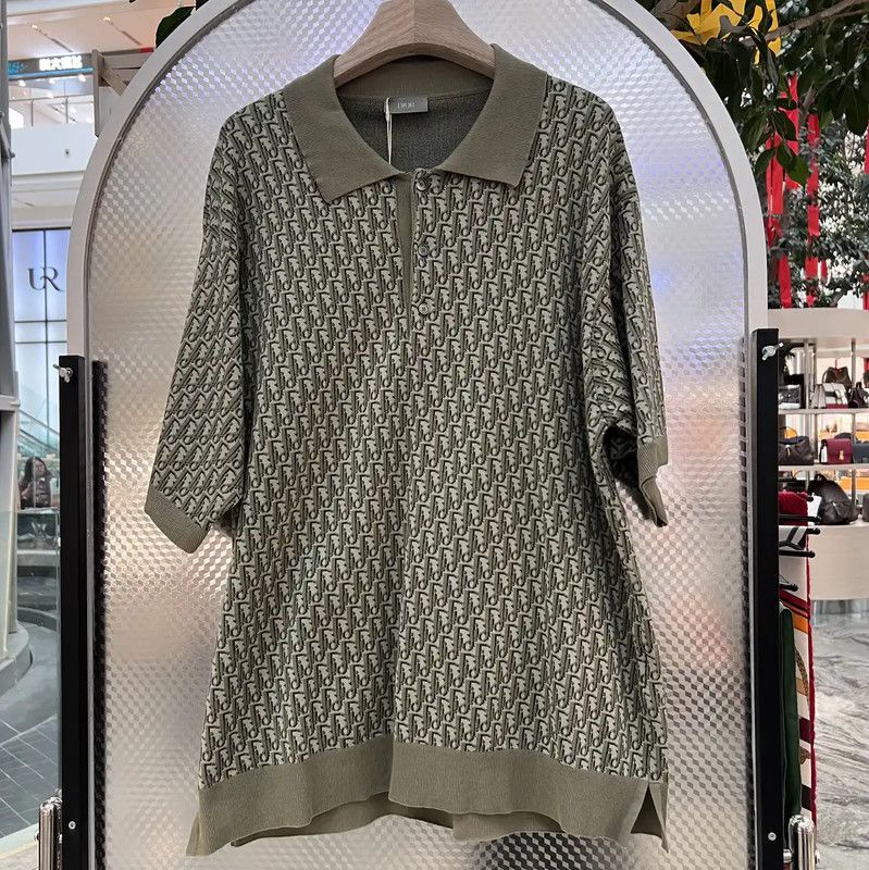 Dior Dior Green Cotton T-Shirt XL Size for Women 0089 Size XL / US 12-14 / IT 48-50 - 1 Thumbnail