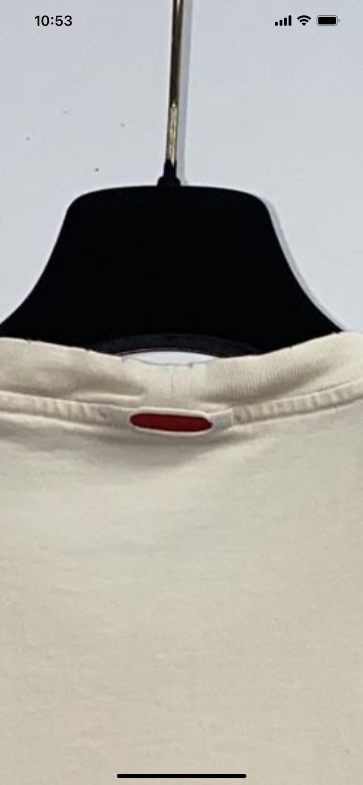 Prada Vintage Prada Skull Embroidered Red Tab Logo Cream T-Shirt Size US L / EU 52-54 / 3 - 14 Thumbnail