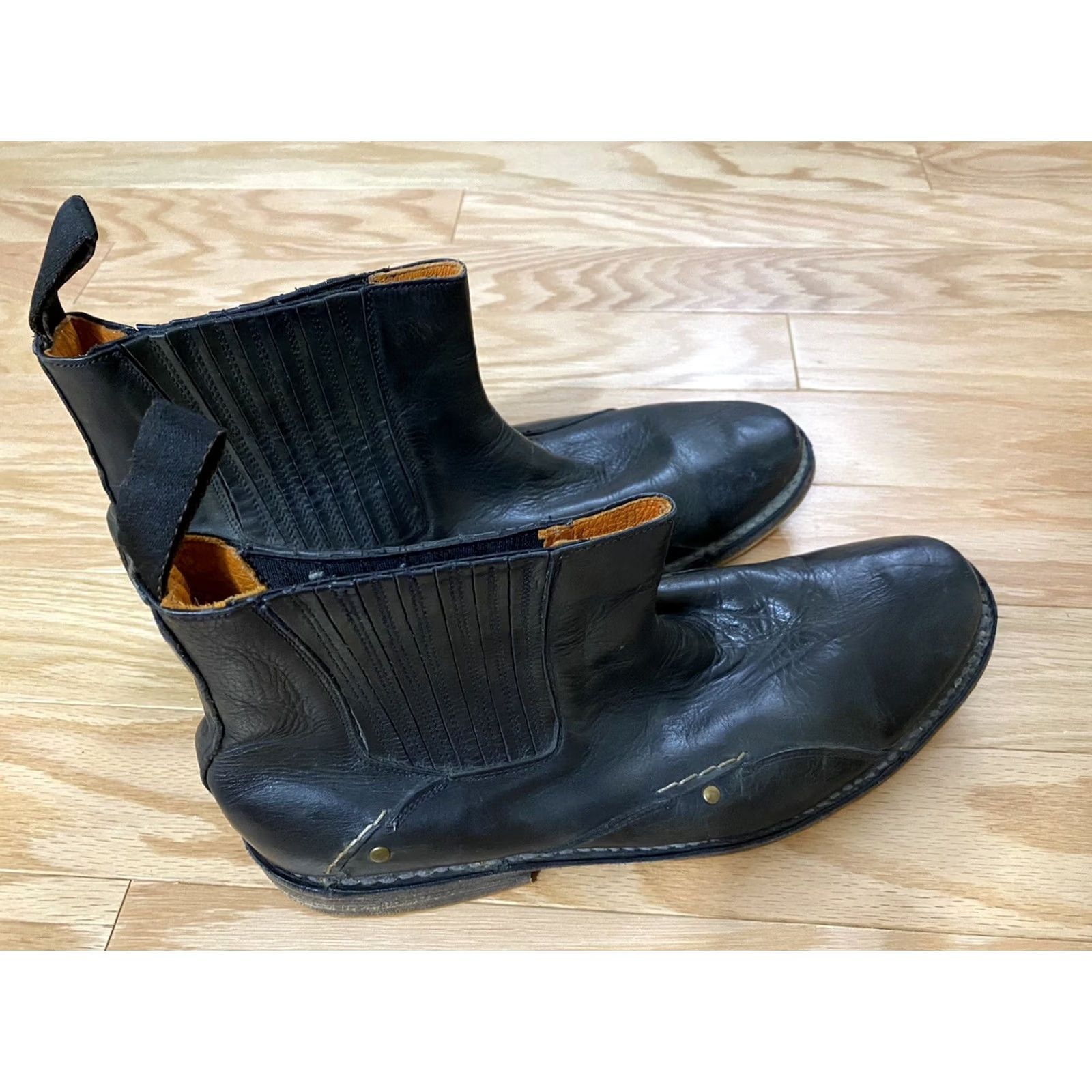 Bed Stu Bed Stu Men's Black Leather Cobbler Series Chelsea Ankle Boots 11.5 Size US 12 / EU 45 - 6 Thumbnail