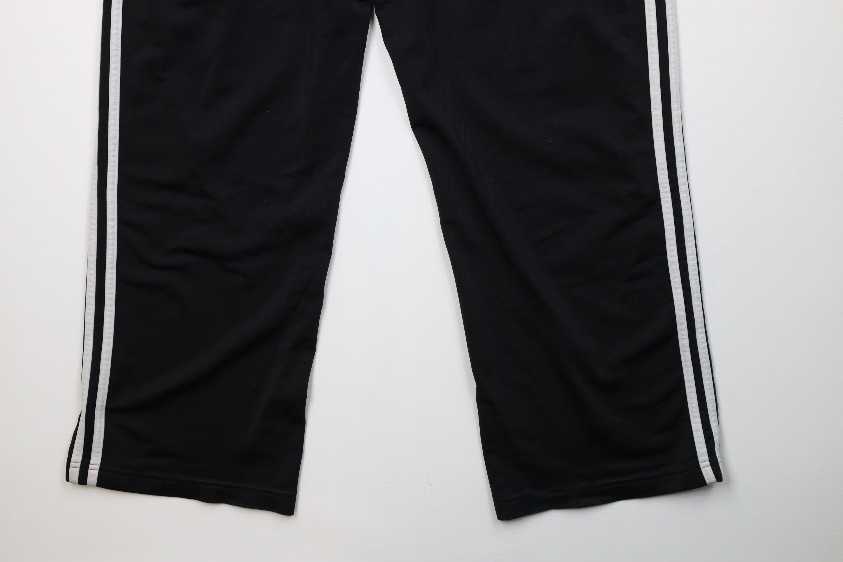Adidas Vintage Y2K Adidas Striped Wide Leg Sweatpants Pants Black Size US 34 / EU 50 - 13 Thumbnail