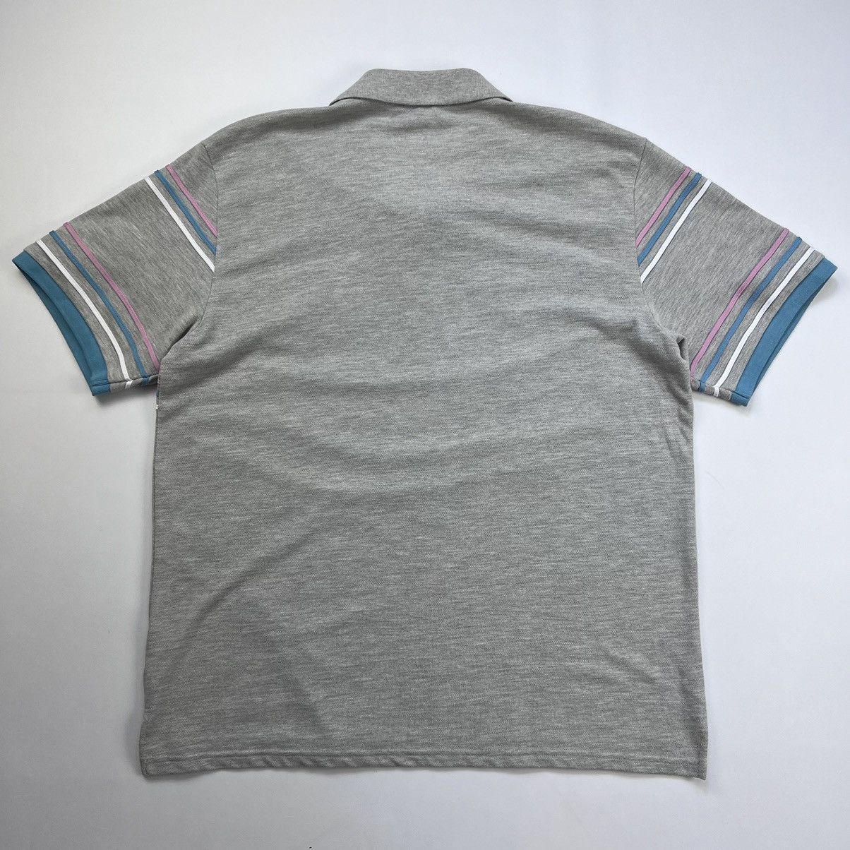 Vintage × Yves Saint Laurent Vintage Yves Saint Laurent big logo stripped polo shirt Size US XL / EU 56 / 4 - 6 Thumbnail