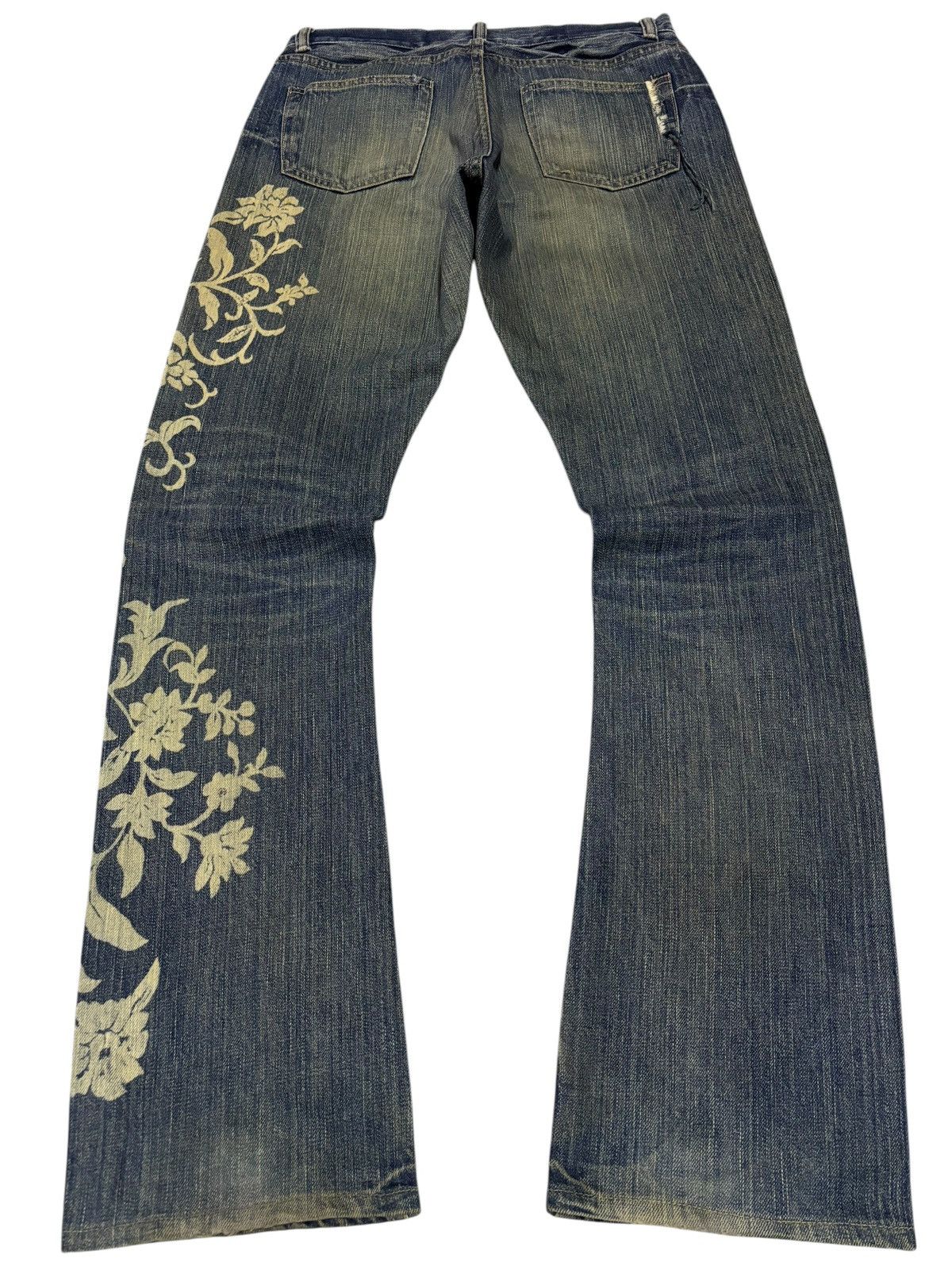 Junya Watanabe Quadro+Phenia Mud Washed Distressed Jeans Size US 30 / EU 46 - 2 Thumbnail