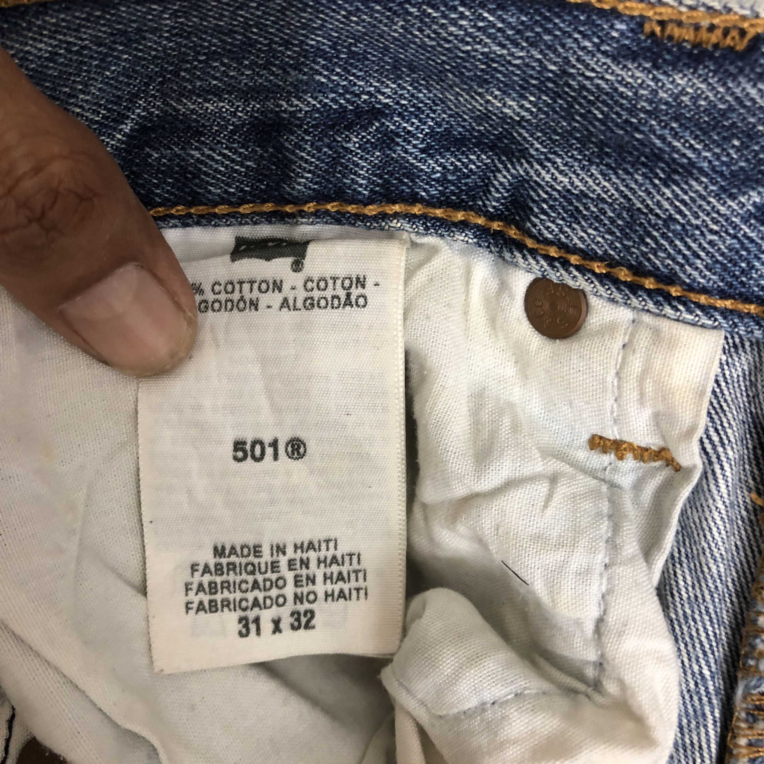 Levi's Vintage 90s Distressed Levi's 501 Jeans Levis Ripped Denim Size US 32 / EU 48 - 10 Thumbnail