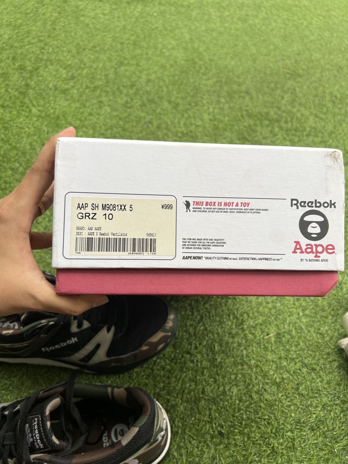 Bape × Reebok Reebok x Bape Ventilator Aape Camo Black V63541 Size US 10 / EU 43 - 2 Thumbnail