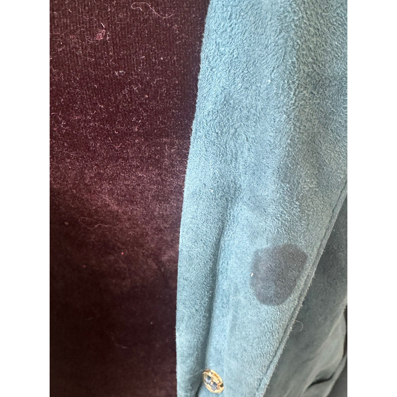 Other Vintage Leathercraft NYC Teal Suede Leather Blazer Size XL / US 12-14 / IT 48-50 - 5 Thumbnail