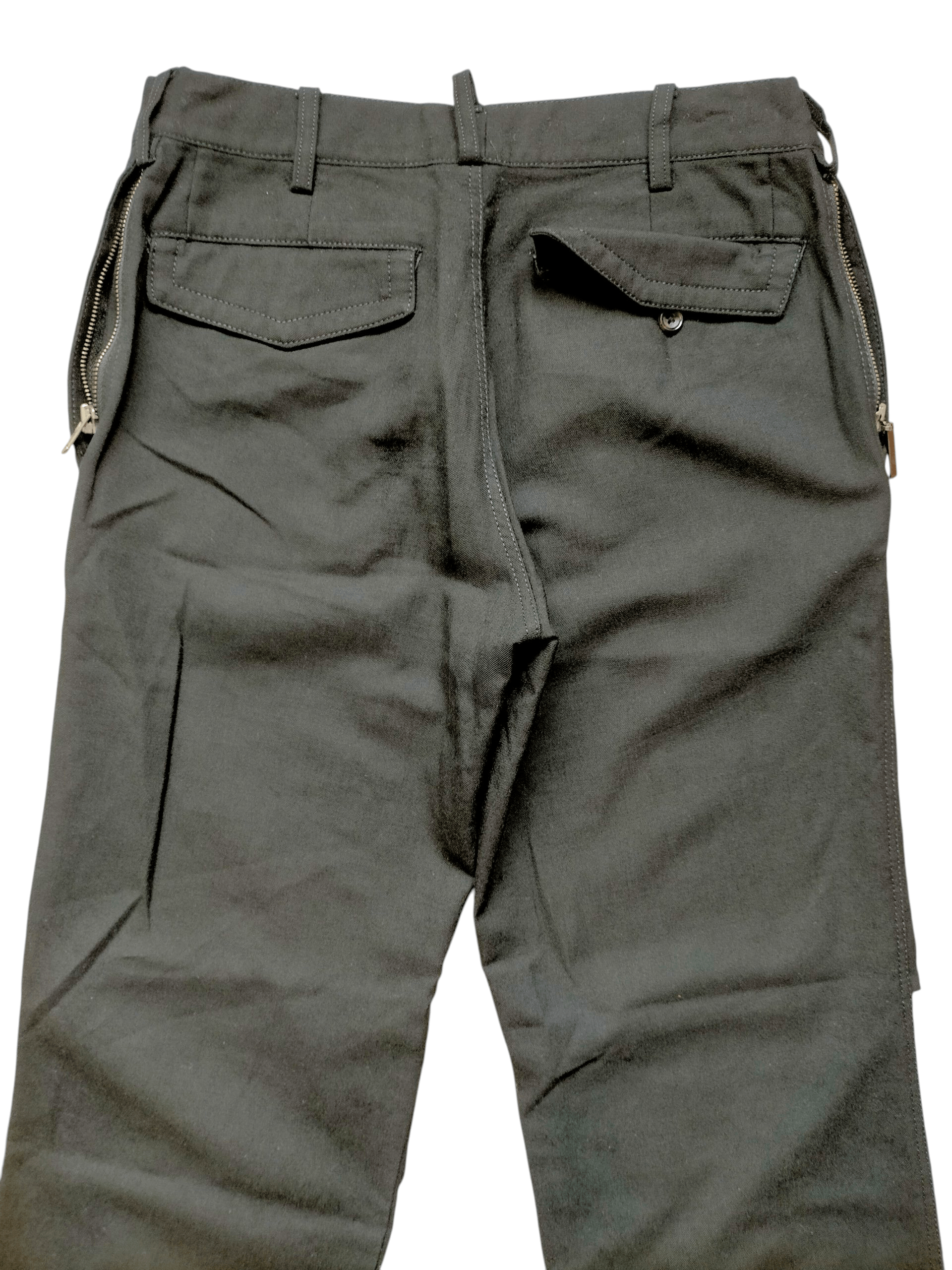 Yohji Yamamoto Y'S Yohji Yamamoto Rayon Wool Trouser Black Pants Size US 32 / EU 48 - 11 Thumbnail