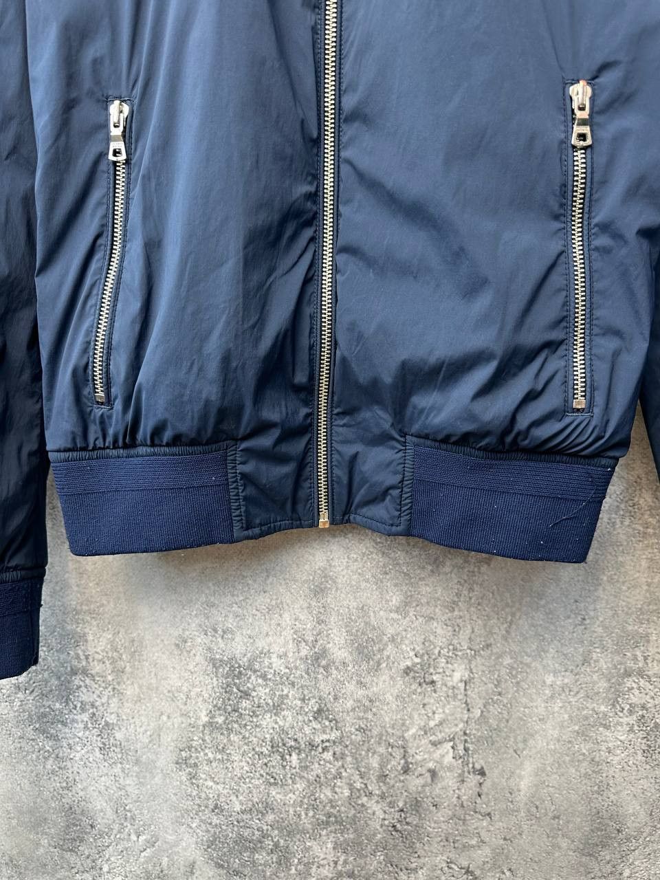 Designer Orlebar Brown Jacket Maddox Nylon Bomber Navy Blue Size S / US 4 / IT 40 - 8 Thumbnail