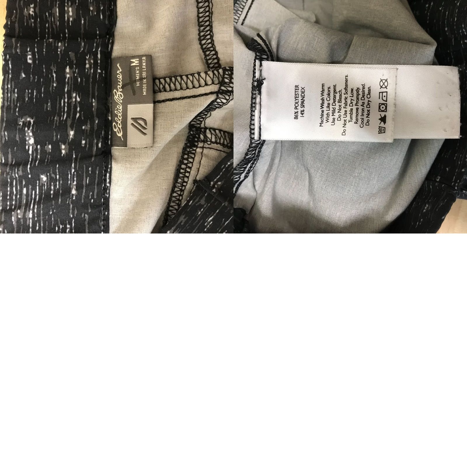 Eddie Bauer EDDIE BAUER WOMEN'S M Jogger Pants Black Elastic Waist Pull-On Size 32" / US 10 / IT 46 - 8 Thumbnail