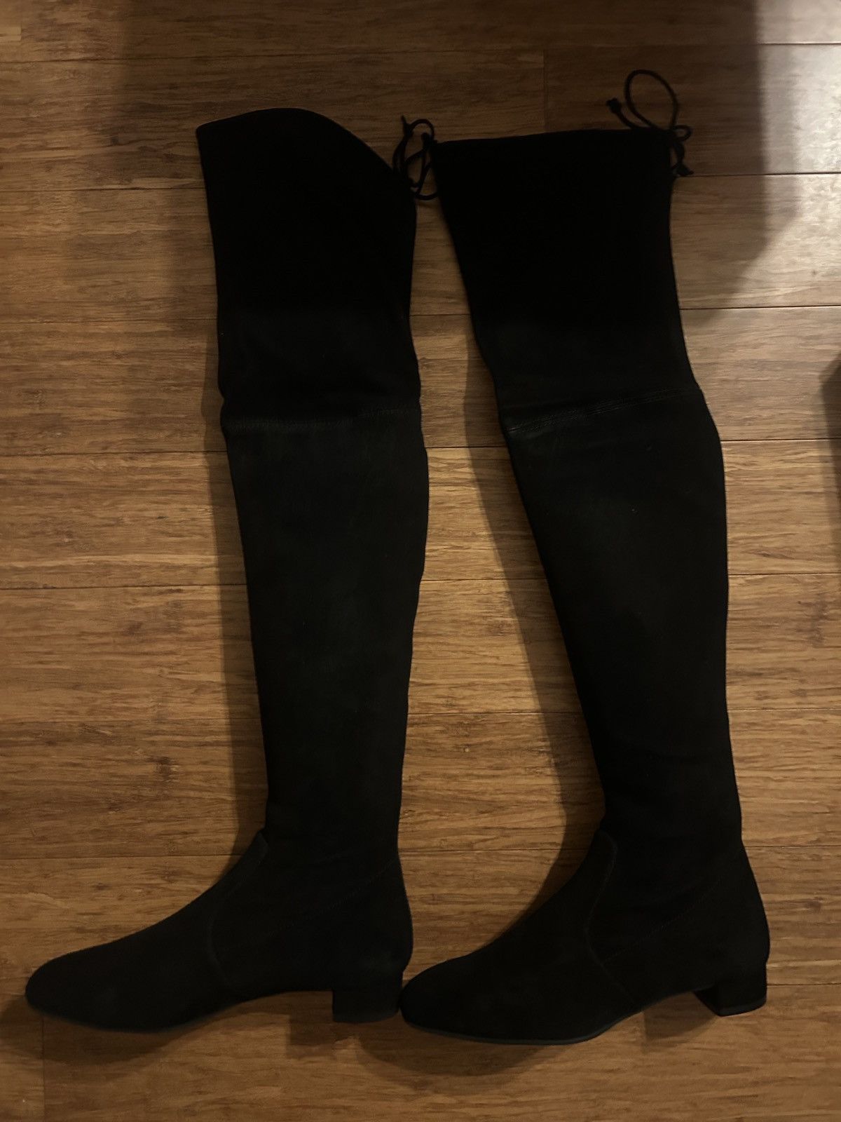 Stuart Weitzman STUART WEITZMAN Genna stretch-suede thigh boots size US 5.5 Size US 5.5 / IT 35.5 - 8 Thumbnail