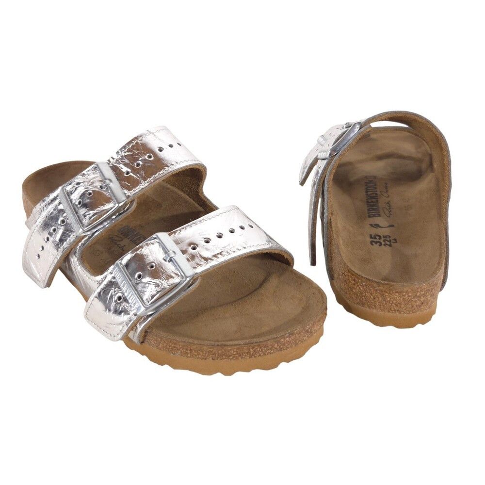 Birkenstock × Rick Owens Birkenstock x Rick Owens Metallic Arizona Sandals US 4 EU 35 Size US 4 / IT 34 - 1 Thumbnail