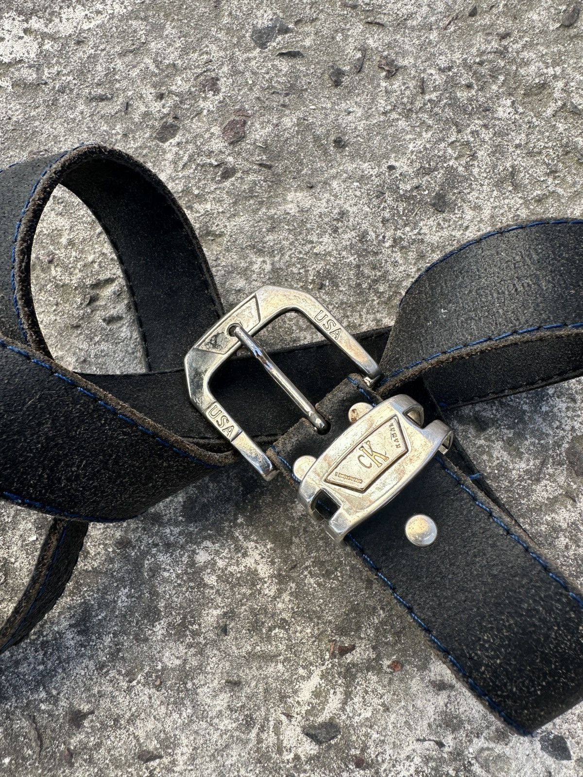 Calvin Klein Y2K Calvin Klein CK Logo Belts Hype Streetwear Rare USA Size ONE SIZE - 2 Thumbnail