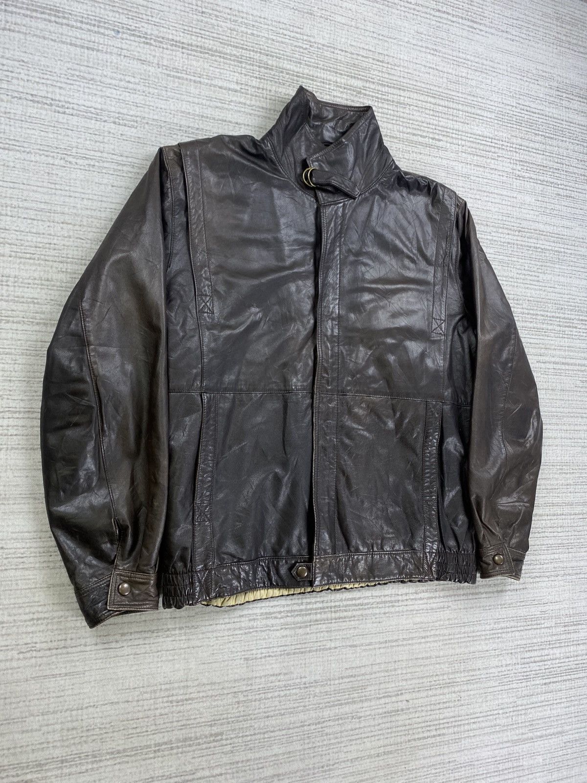 Le Grande Bleu (L.G.B.) × Vintage Vintage Japanese Brand Leather Jacket Size US L / EU 52-54 / 3 - 4 Thumbnail
