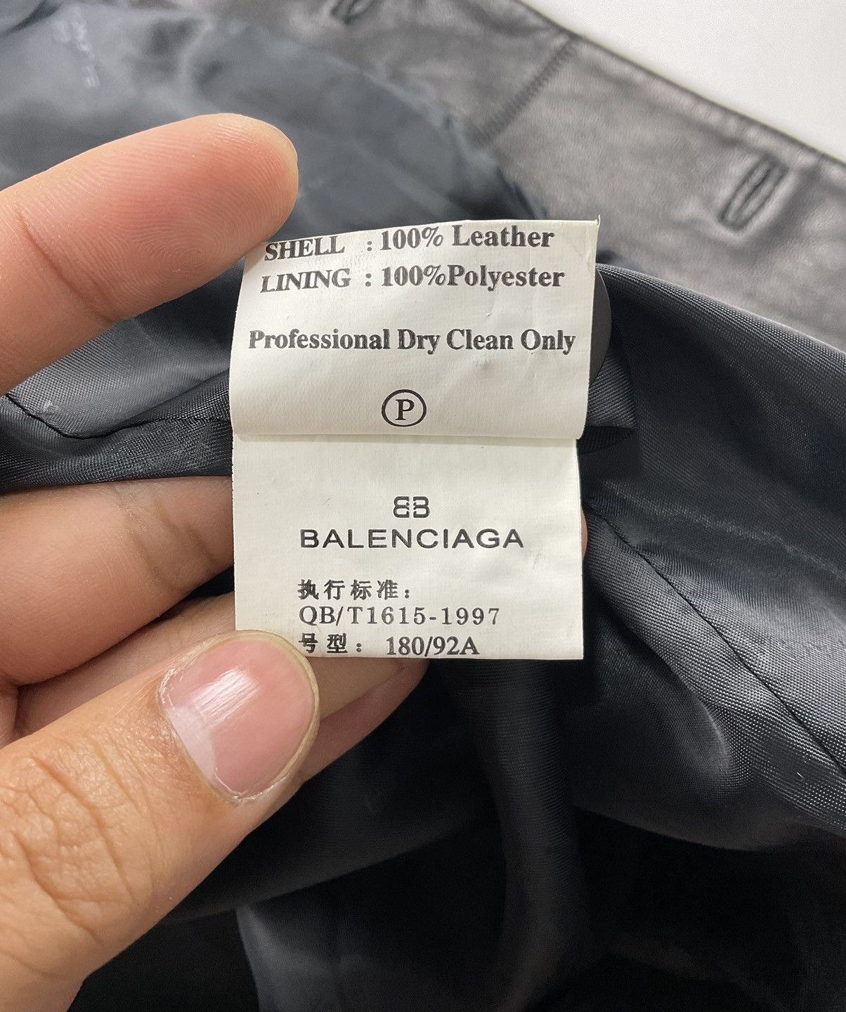Balenciaga Vintage Balenciaga Leather Jacket Size US XL / EU 56 / 4 - 15 Thumbnail