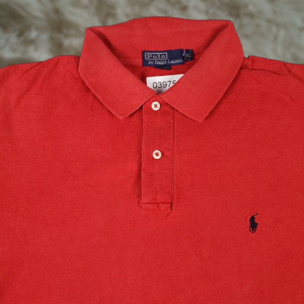 Ralph Lauren Ralph Lauren Polo Shirt Mens XL Red Pony Short Sleeve Cotton Casual Button-Front Size US XL / EU 56 / 4 - 1 Thumbnail