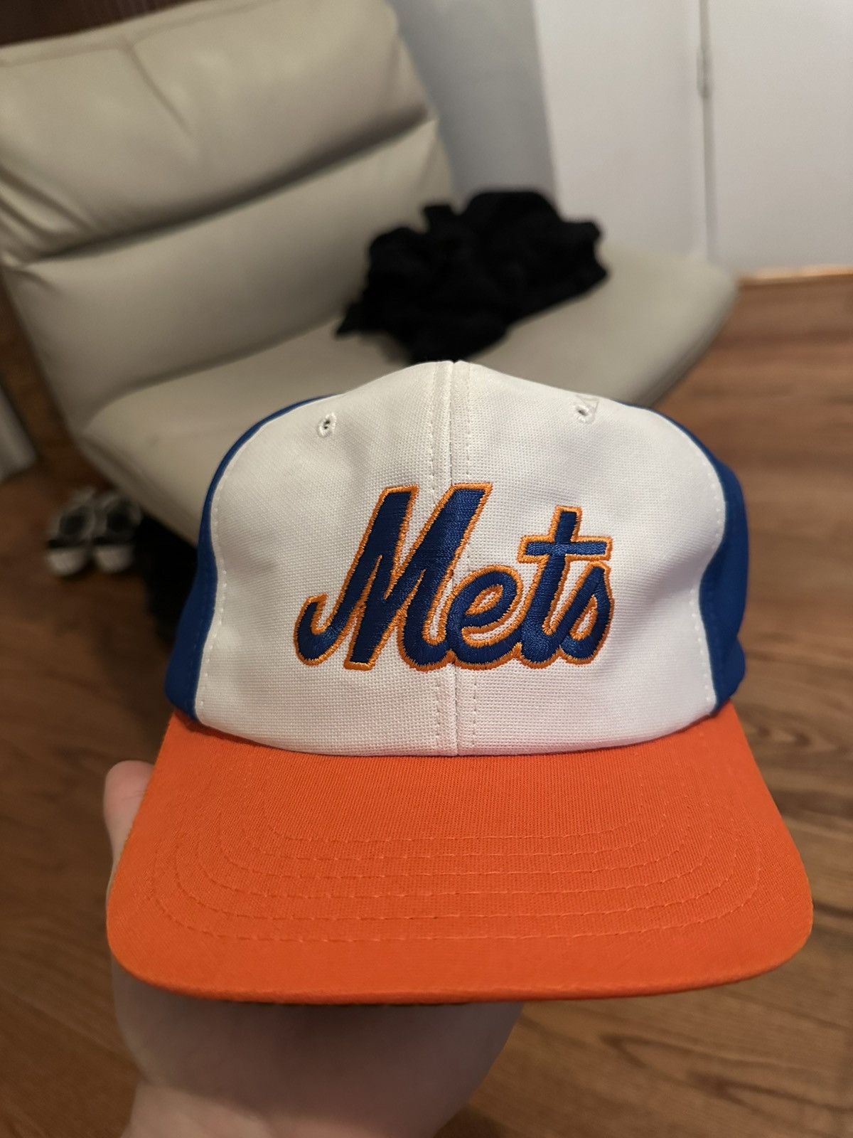 MLB 1980s Vintage New York Mets Hat Size ONE SIZE - 2 Thumbnail