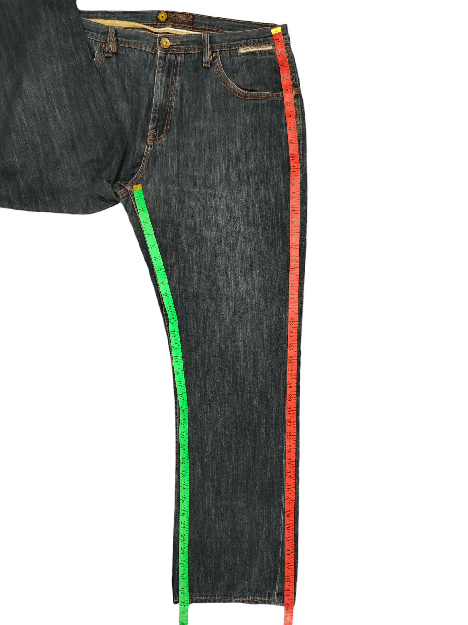 Ecko Unltd. Baggy Jeans G-Unit Medal Embroidered Denim Wide Leg Jnco Y2k Size US 38 / EU 54 - 9 Thumbnail
