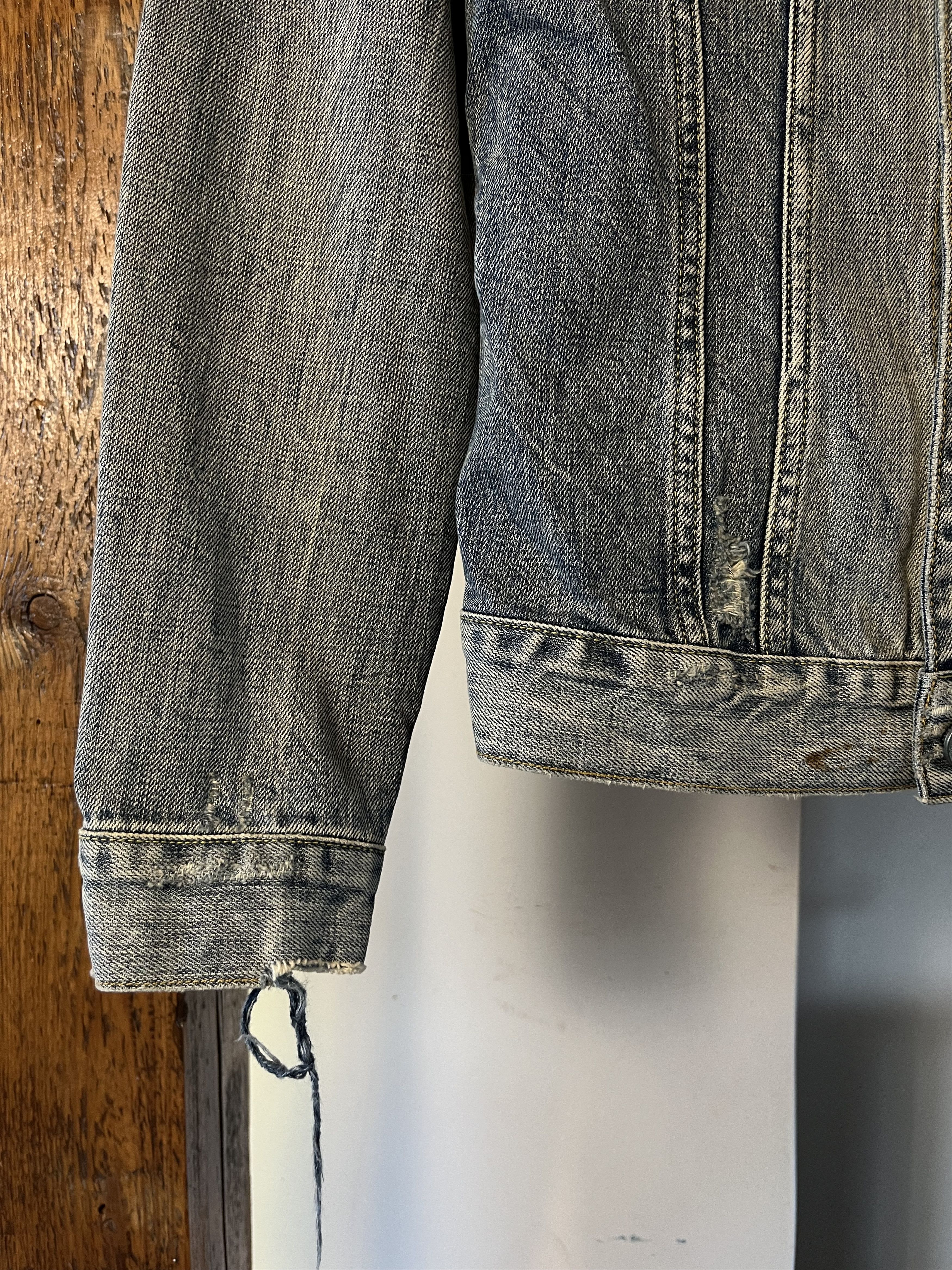 Allsaints AllSaints Dexter Denim Jackt Distressed Jacket Size US S / EU 44-46 / 1 - 3 Thumbnail