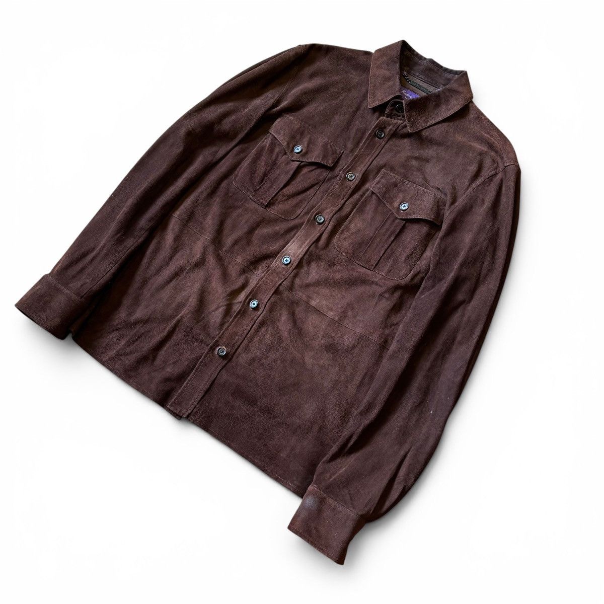 Ralph Lauren Purple Label Ralph Lauren Purple Label Suede Jacket /Shirt Size US L / EU 52-54 / 3 - 3 Thumbnail
