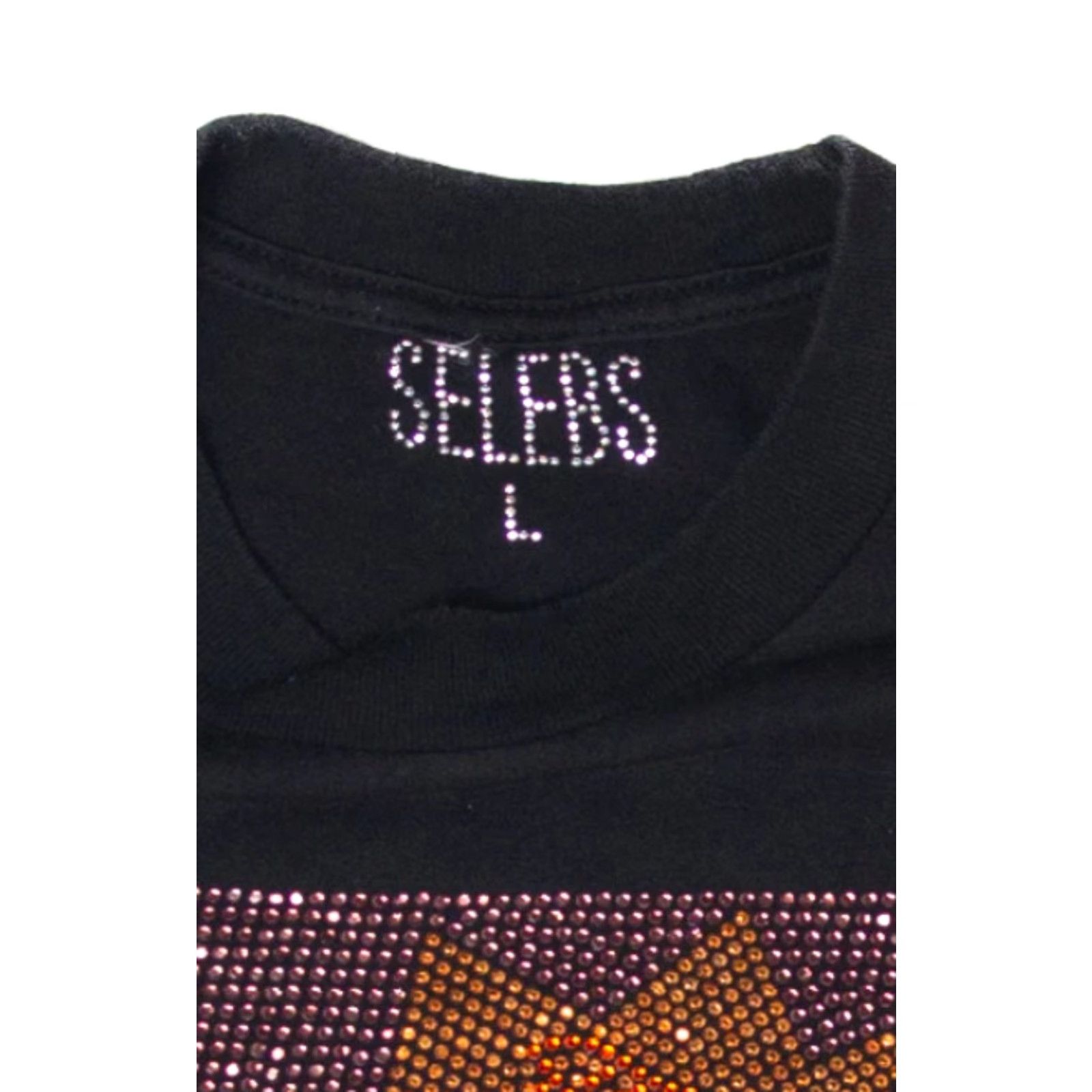 Vintage VINTAGE Recycled Suns Rhinestones T-Shirt Unisex Adults Large Black 2010s Shirts Mens Size US L / EU 52-54 / 3 - 3 Thumbnail