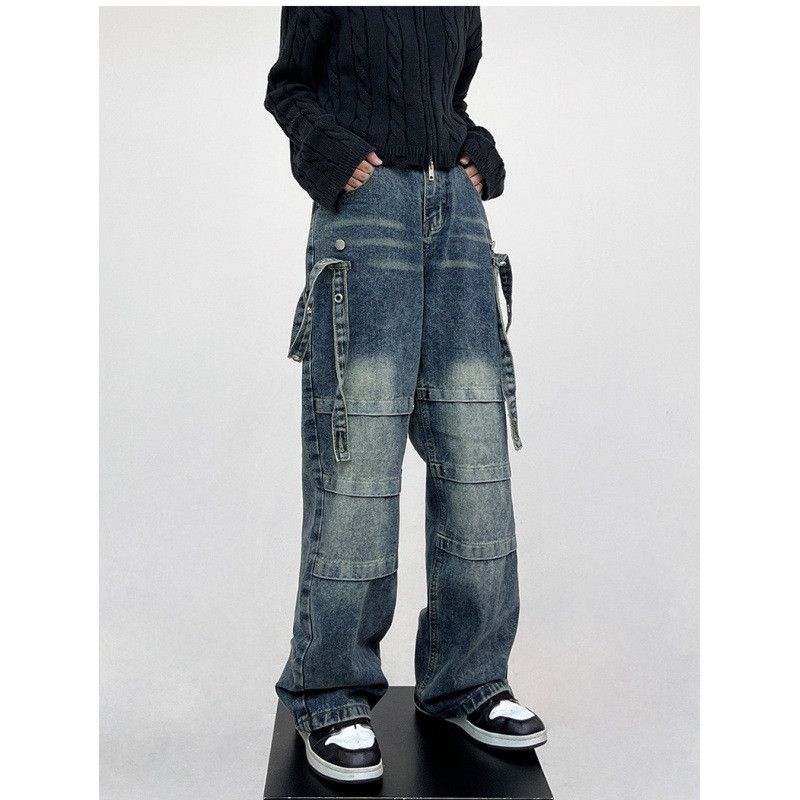 Japanese Brand × Jean Retro loose high street straight leg jeans Size US 32 / EU 48 - 4 Thumbnail
