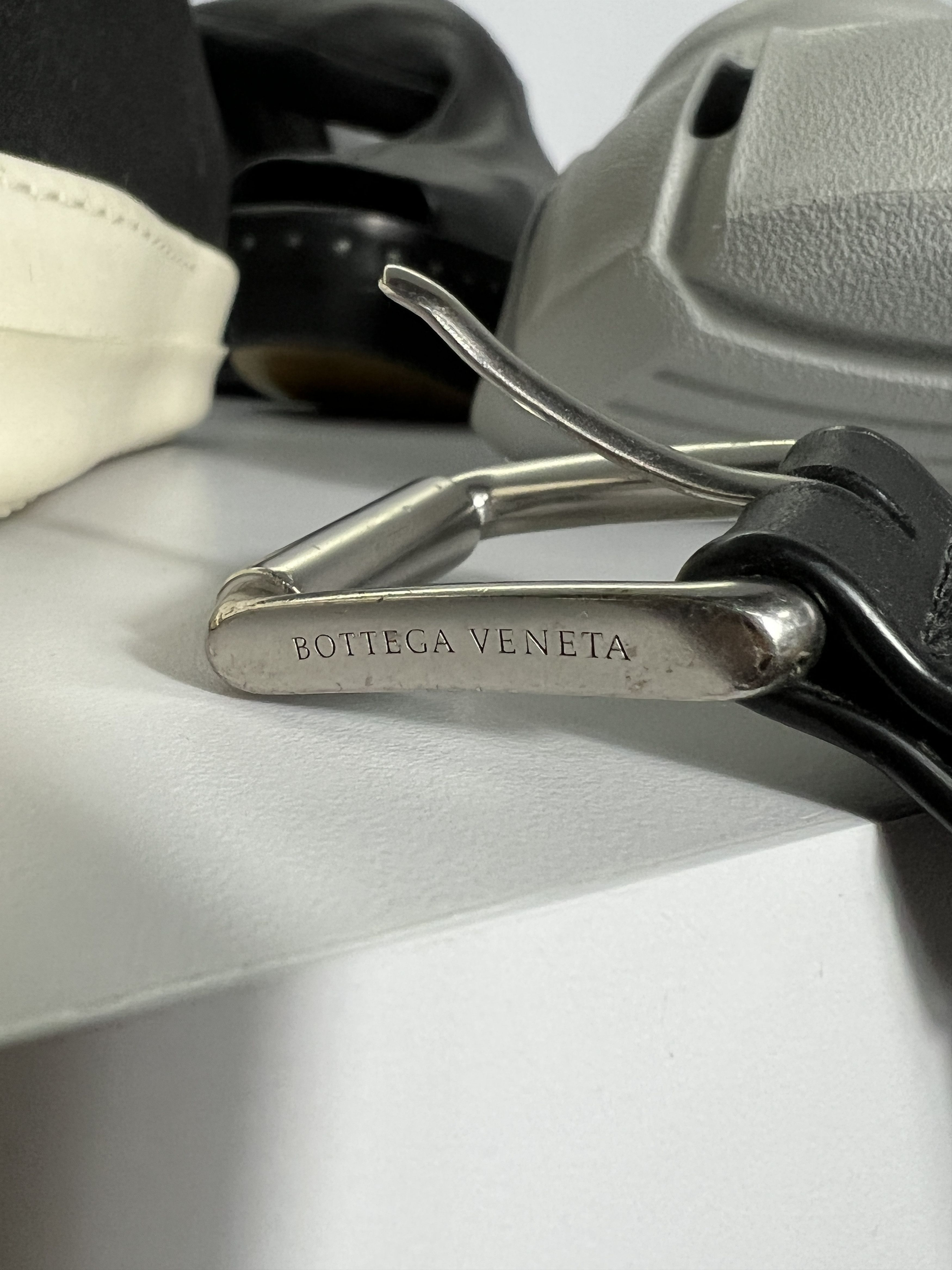 Bottega Veneta Bottega Veneta Studded Leather Belt Black 34inches / 85cm Size 34 - 5 Thumbnail