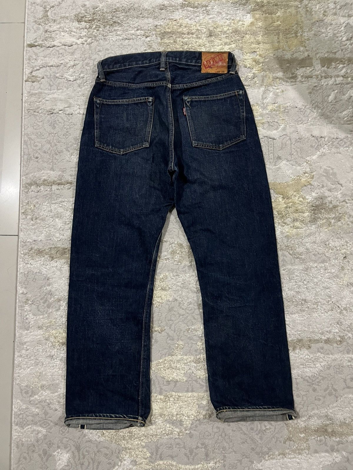 Denime Vintage Denime Orizzonti Leather Patch 14oz Selvaged Denim Size US 29 - 3 Thumbnail